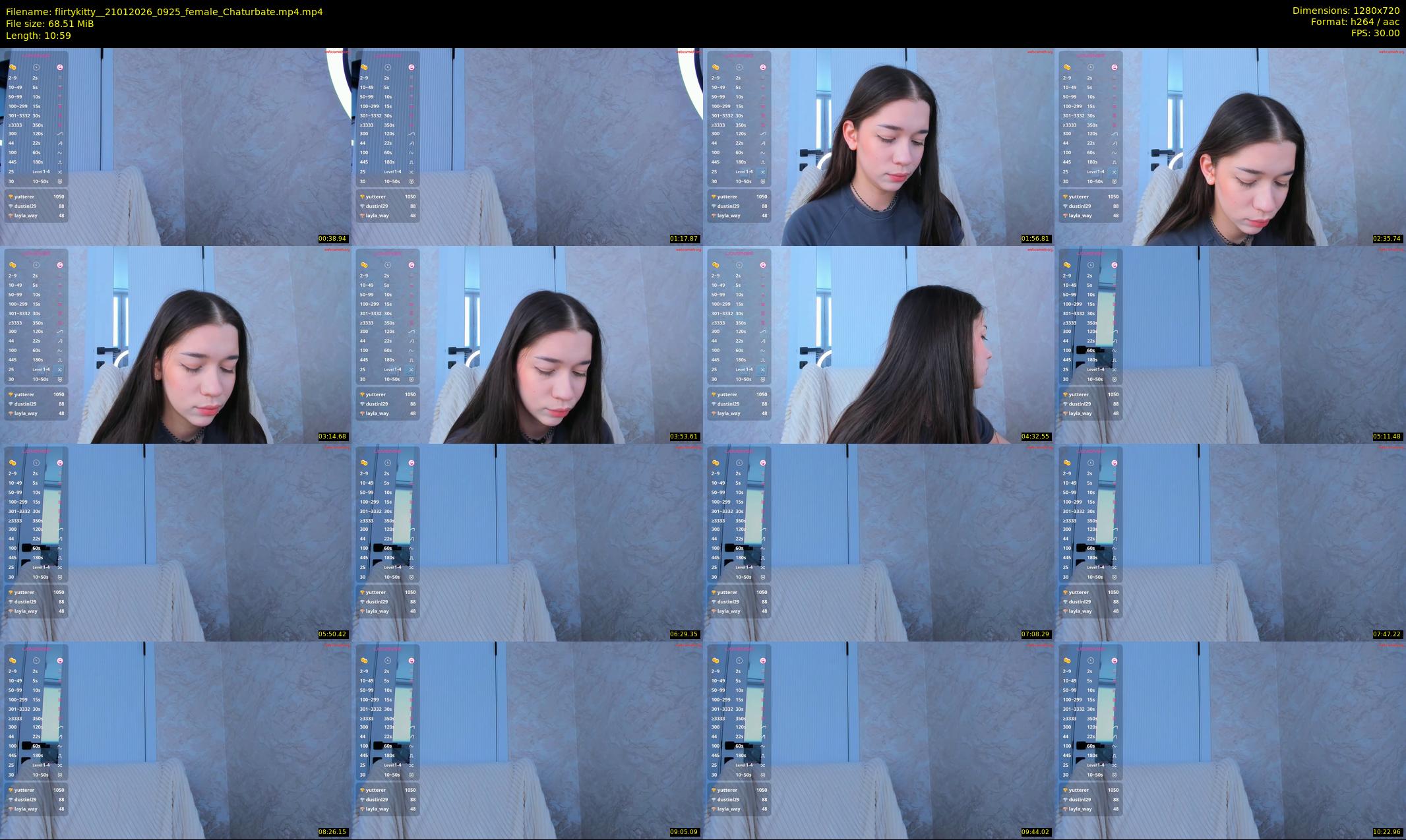 flirtykitty_ — 11 minute Chaturbate female cam show recording, 720p, Jan 21, 2026
