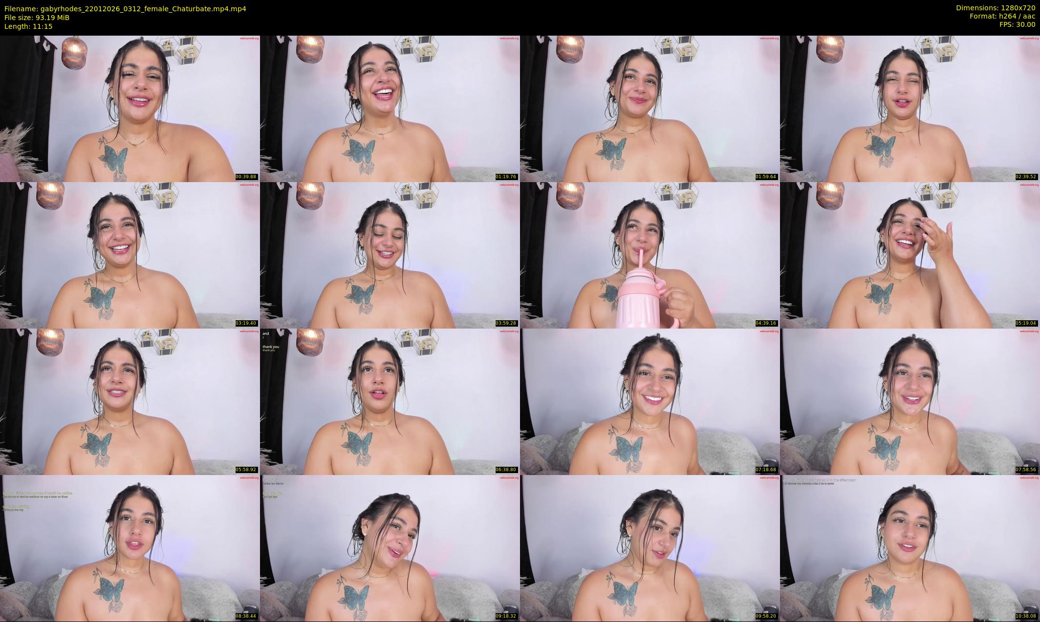 gabyrhodes — 12 minute Chaturbate female cam show recording, 720p, Jan 22, 2026