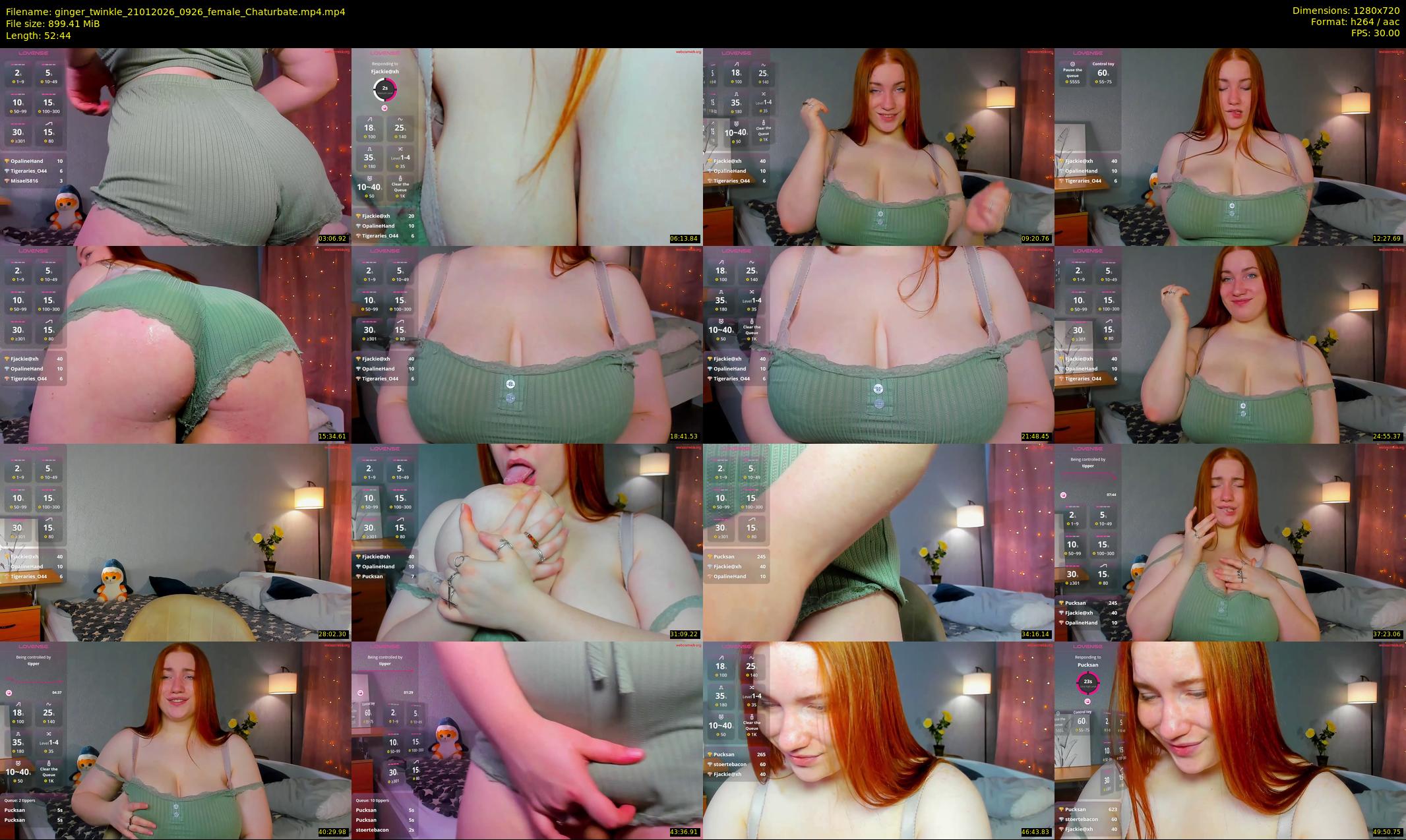 ginger_twinkle — 53 minute Chaturbate female cam show recording, 720p, Jan 21, 2026
