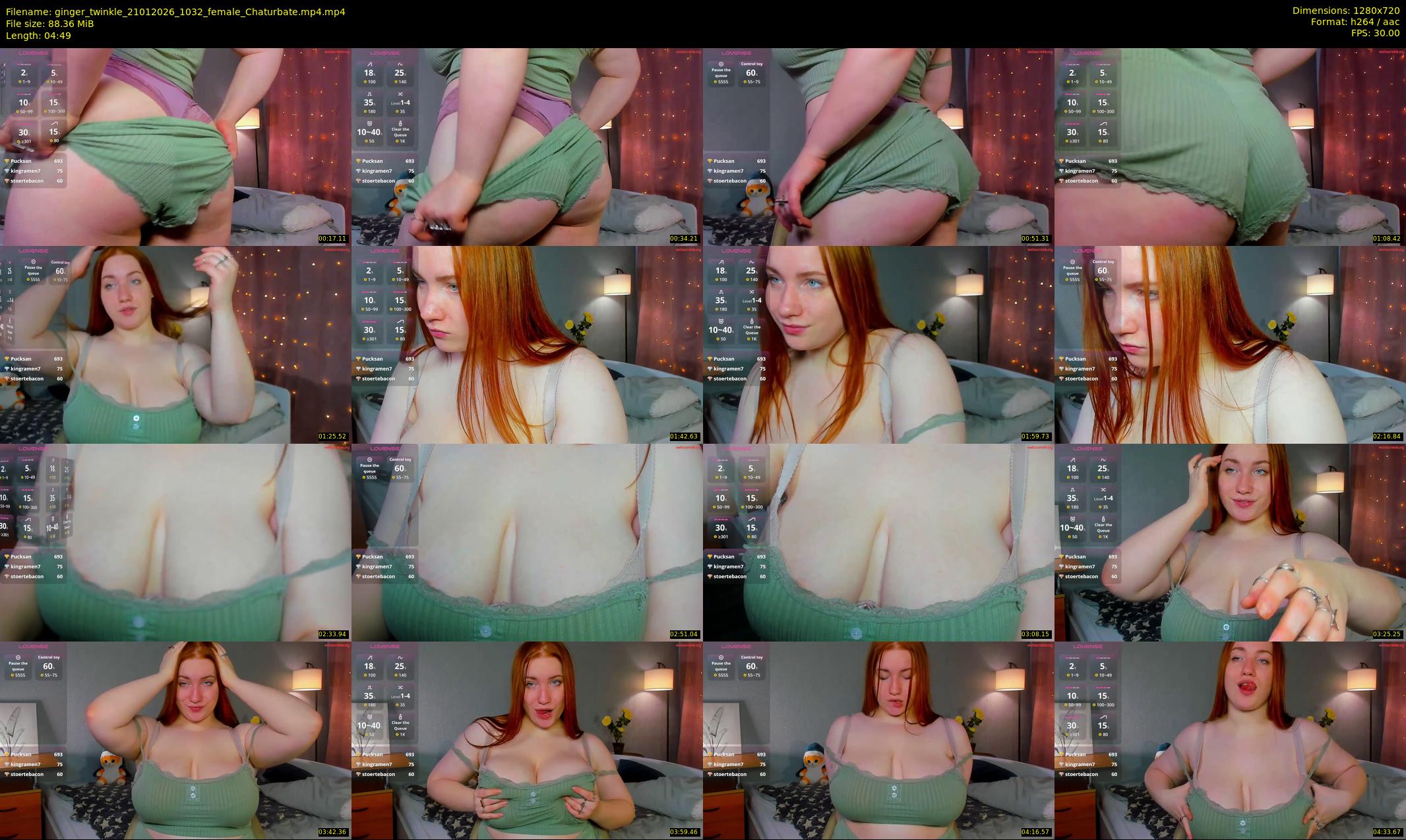 ginger_twinkle — 5 minute Chaturbate female cam show recording, 720p, Jan 21, 2026