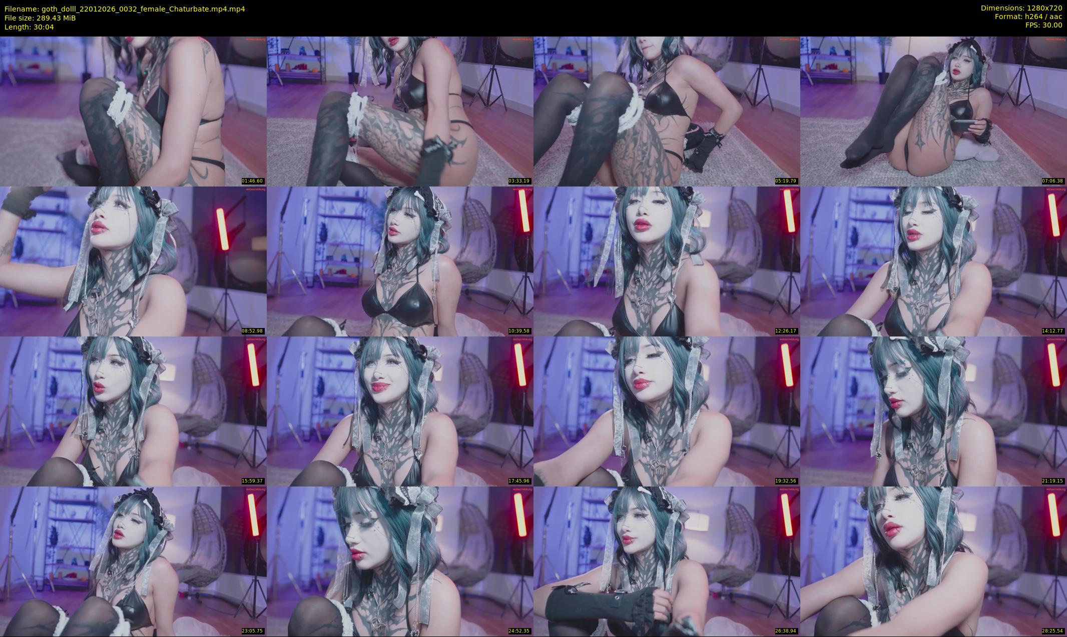 goth_dolll — 31 minute Chaturbate female cam show recording, 720p, Jan 22, 2026