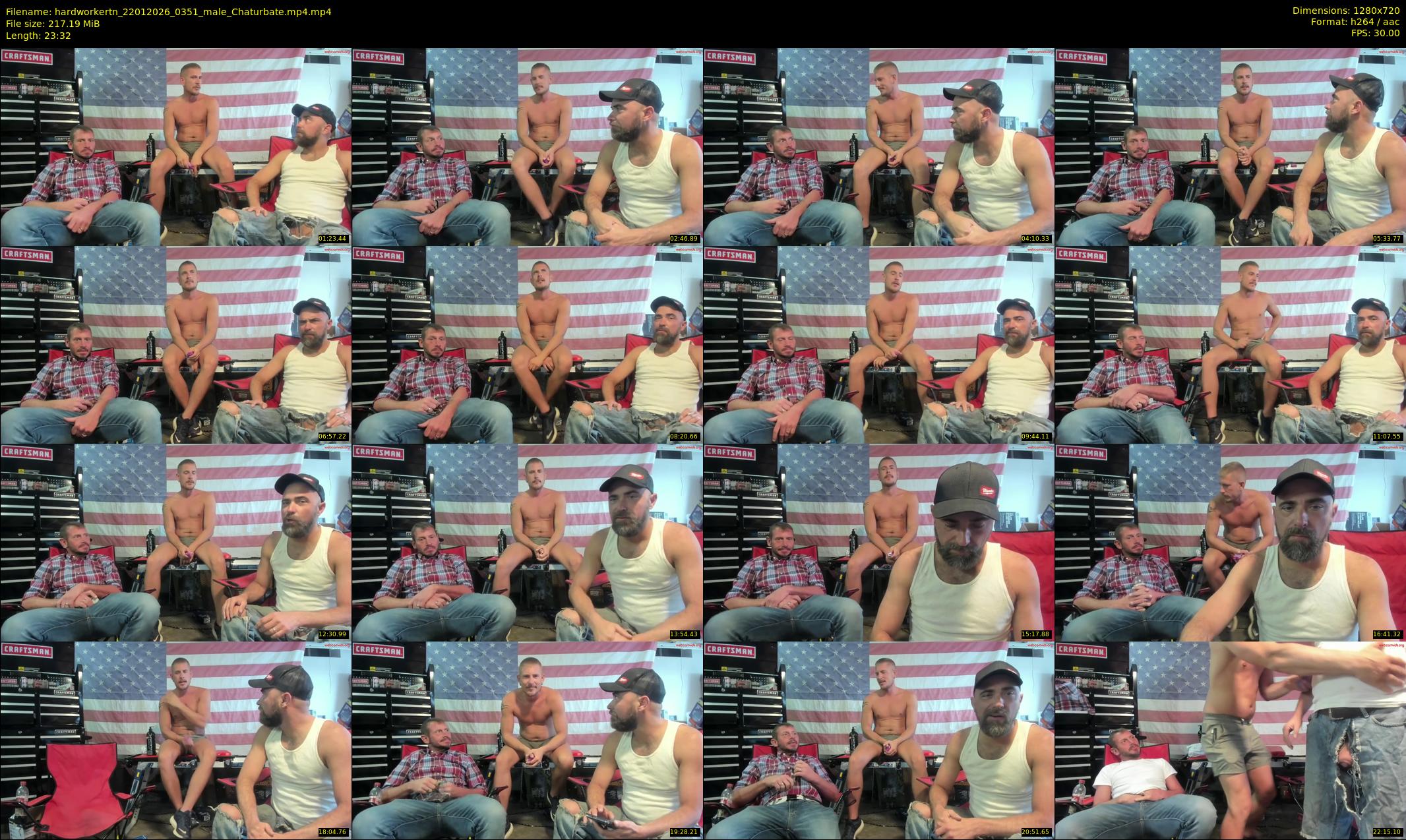 hardworkertn — 24 minute Chaturbate male cam show recording, 720p, Jan 22, 2026