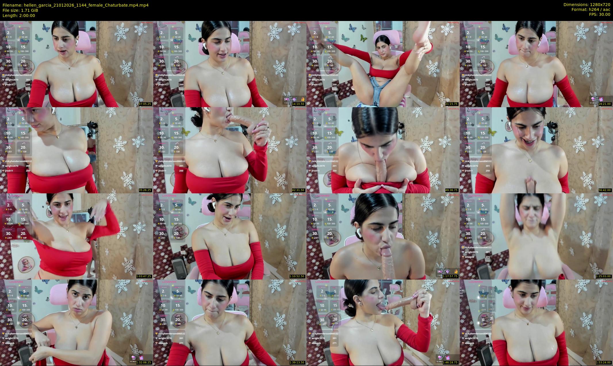 hellen_garcia — 120 minute Chaturbate female cam show recording, 720p, Jan 21, 2026