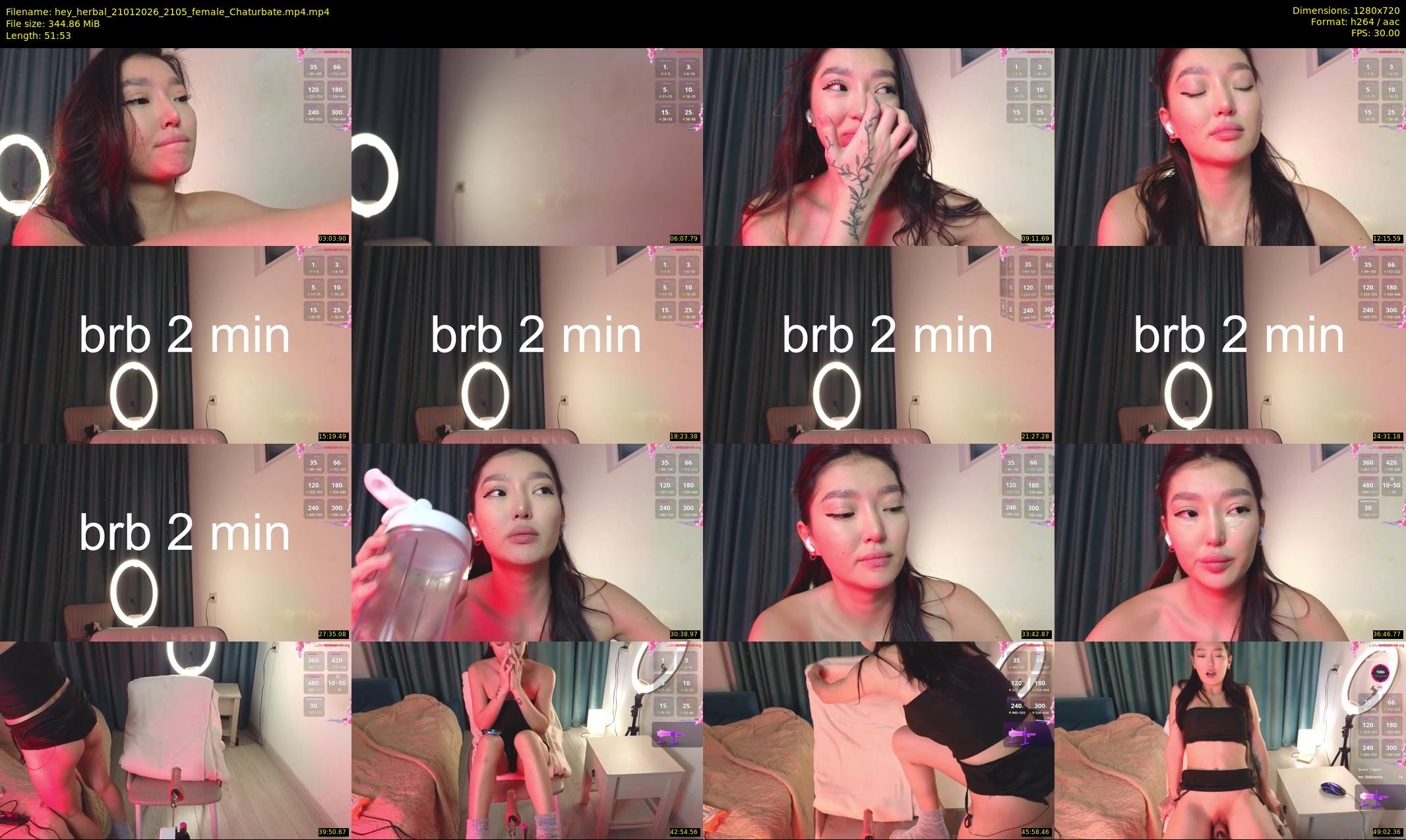 hey_herbal — 52 minute Chaturbate female cam show recording, 720p, Jan 21, 2026