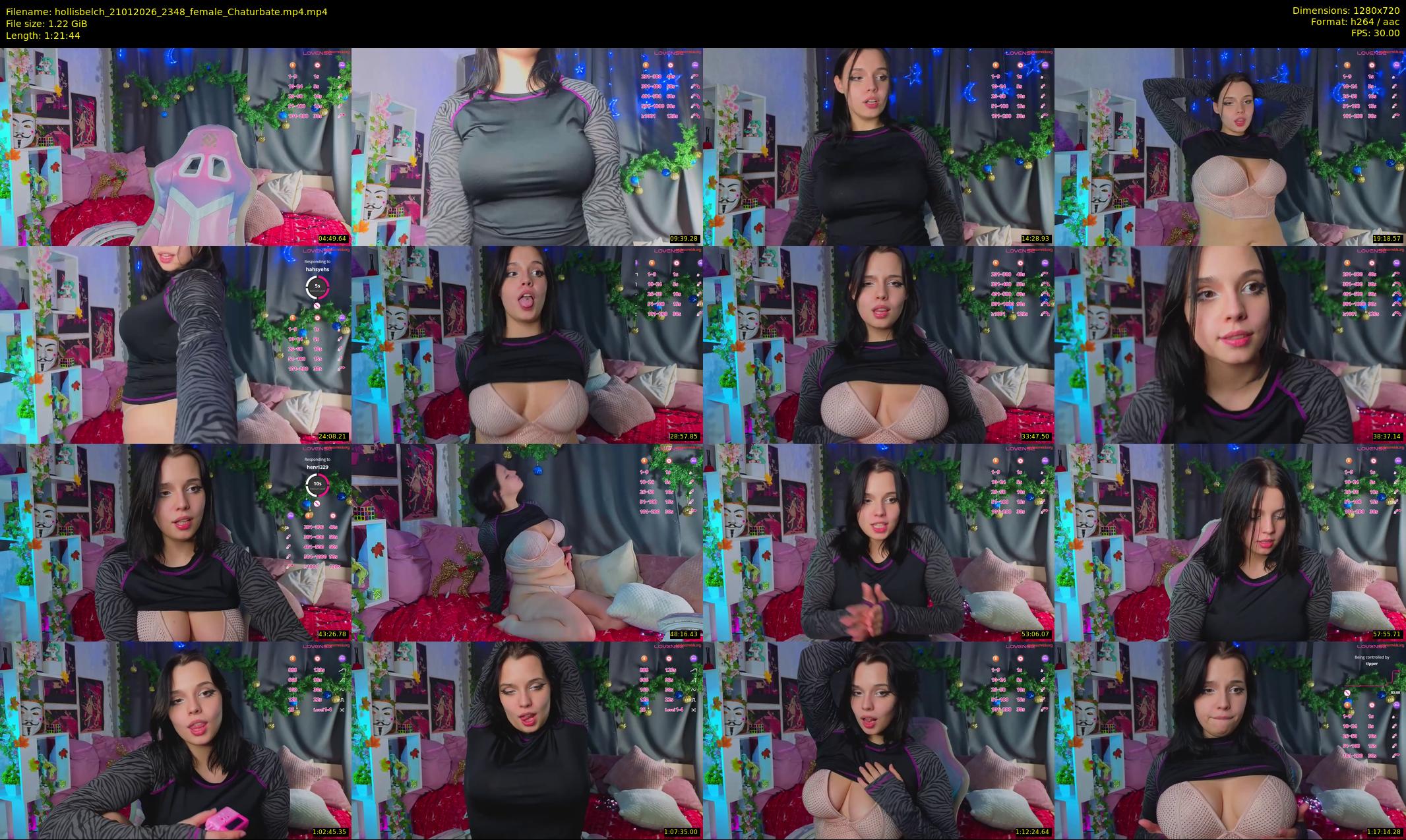 hollisbelch — 82 minute Chaturbate female cam show recording, 720p, Jan 21, 2026