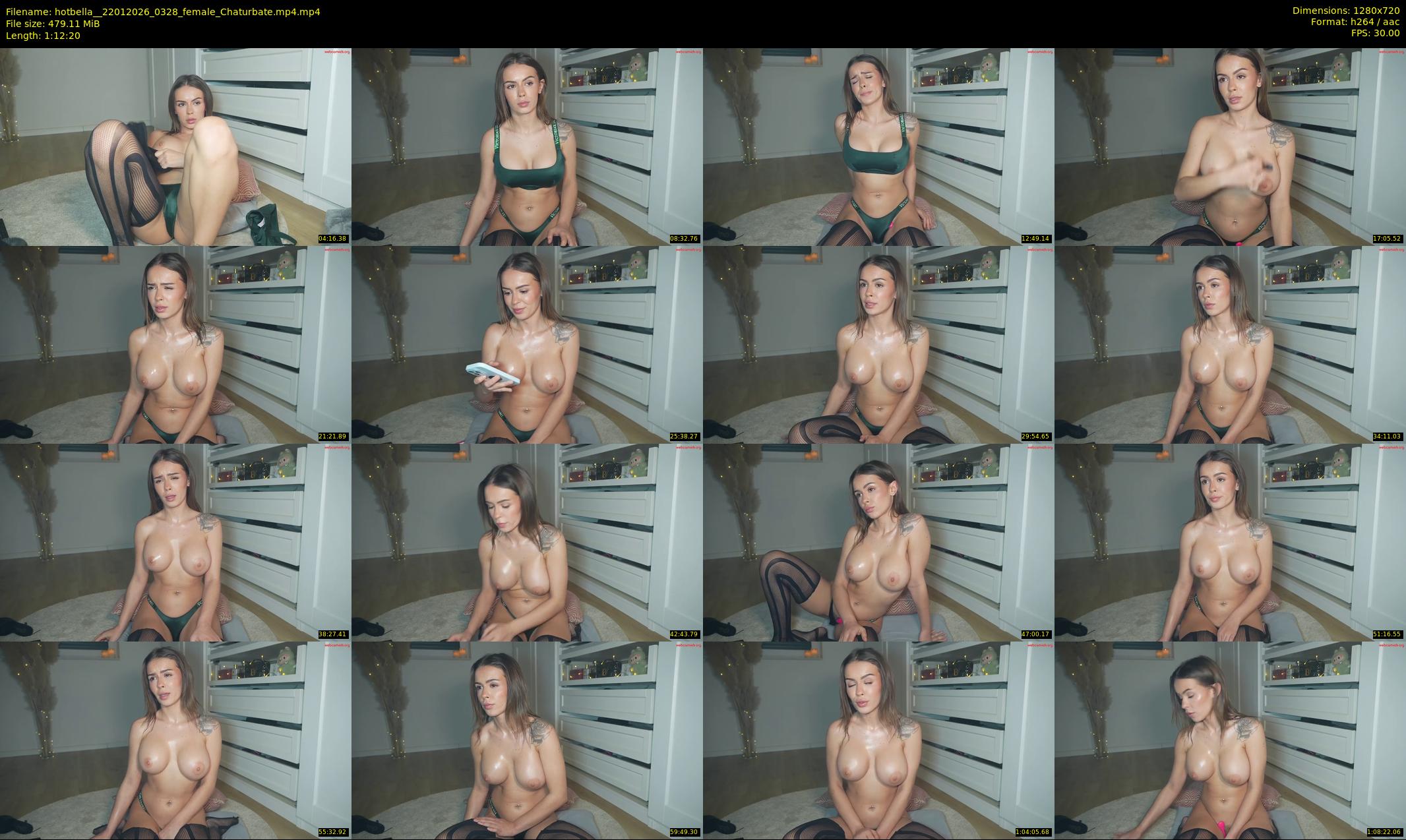 hotbella_ — 73 minute Chaturbate female cam show recording, 720p, Jan 22, 2026