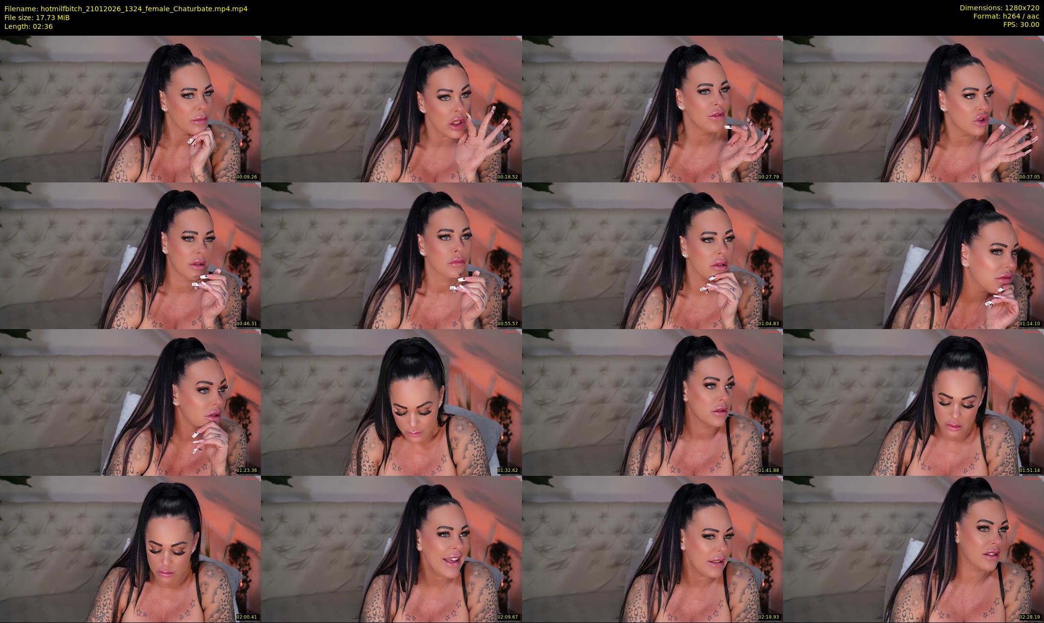 hotmilfbitch — 3 minute Chaturbate female cam show recording, 720p, Jan 21, 2026