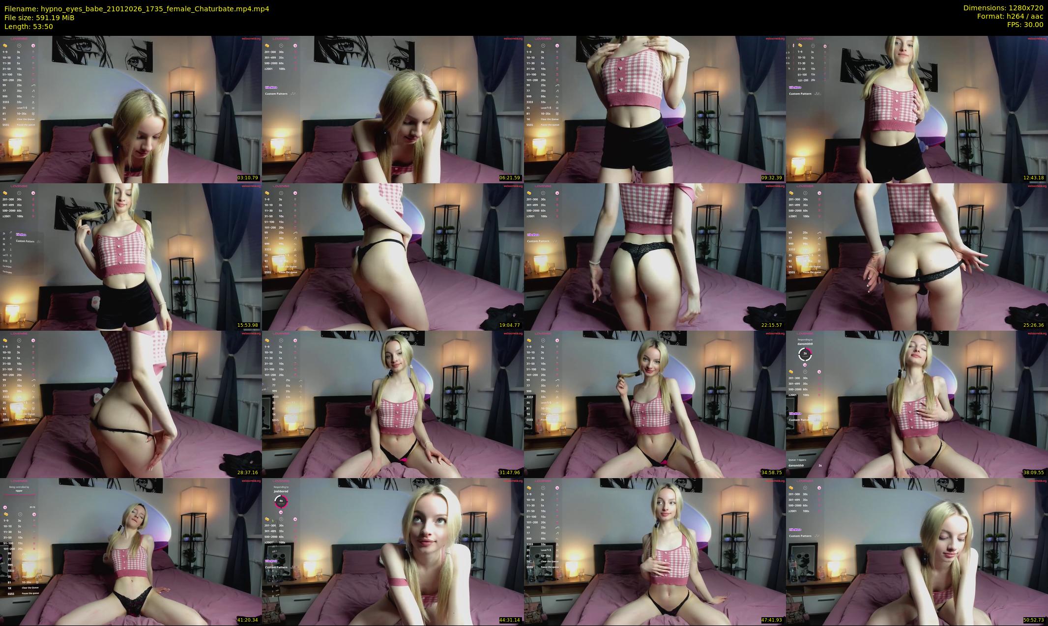 hypno_eyes_babe — 54 minute Chaturbate female cam show recording, 720p, Jan 21, 2026
