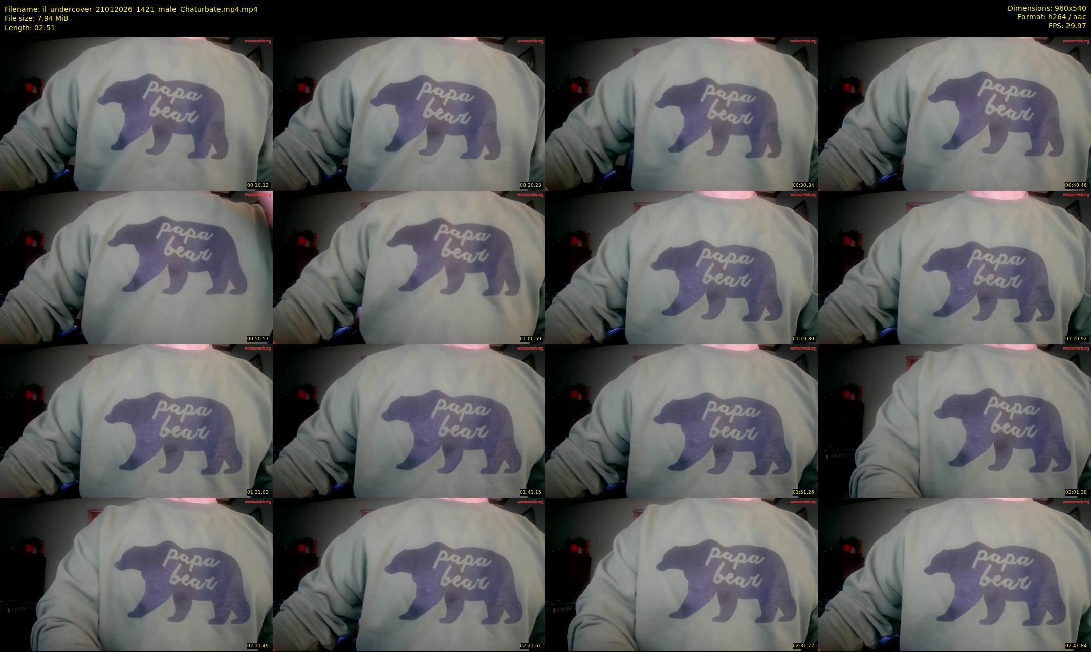 il_undercover — 3 minute Chaturbate male cam show recording, 480p, Jan 21, 2026