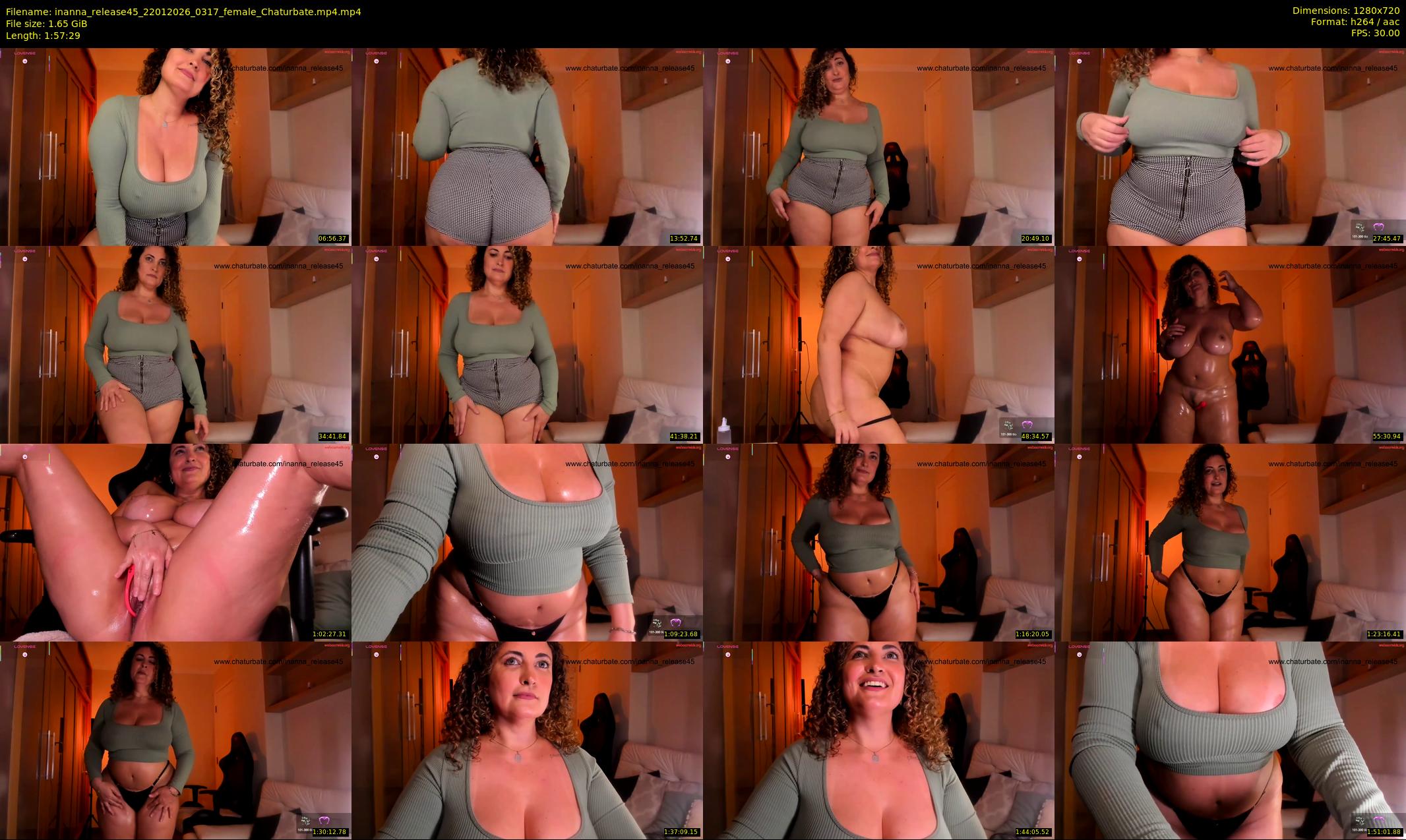inanna_release45 — 118 minute Chaturbate female cam show recording, 720p, Jan 22, 2026