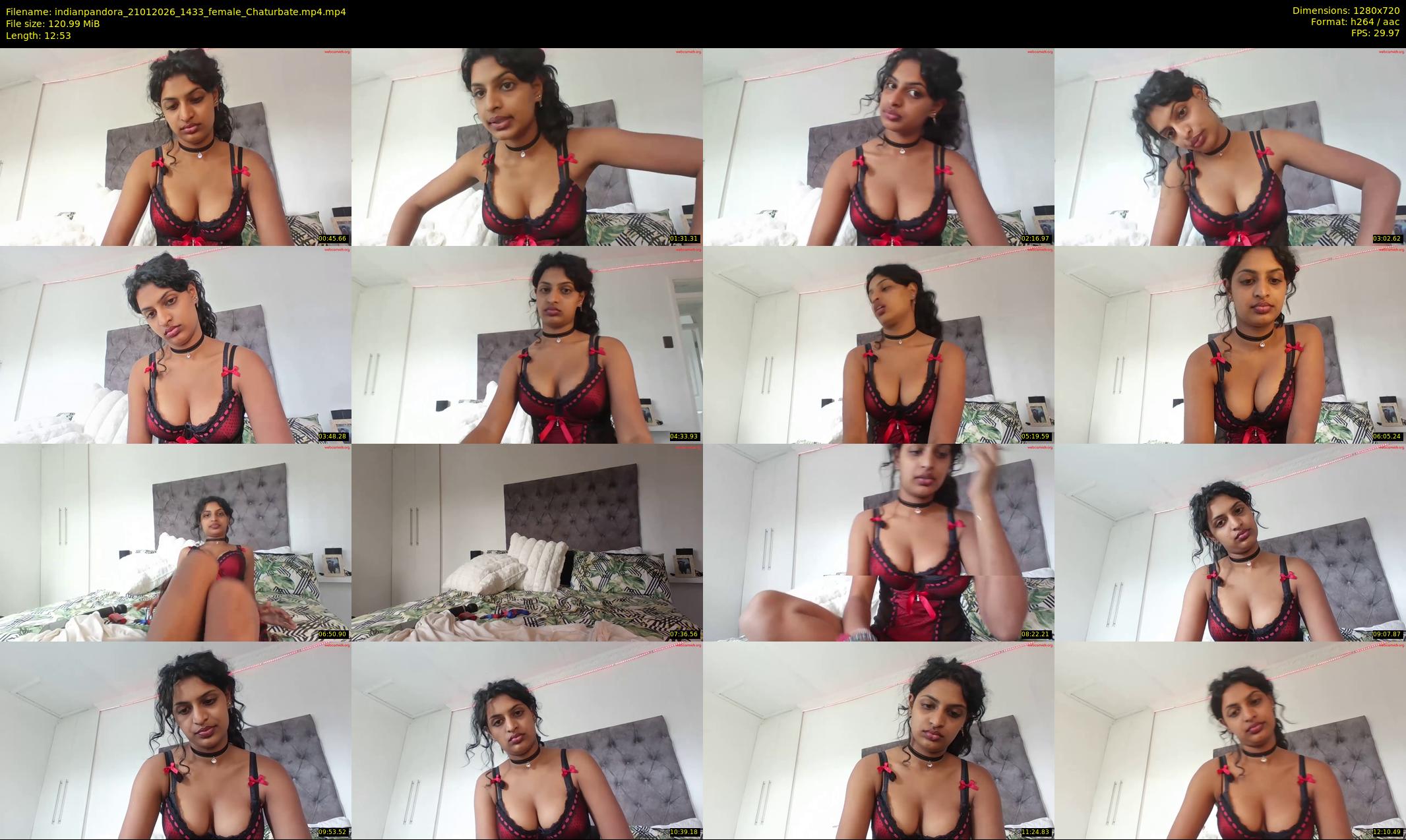 indianpandora — 13 minute Chaturbate female cam show recording, 720p, Jan 21, 2026