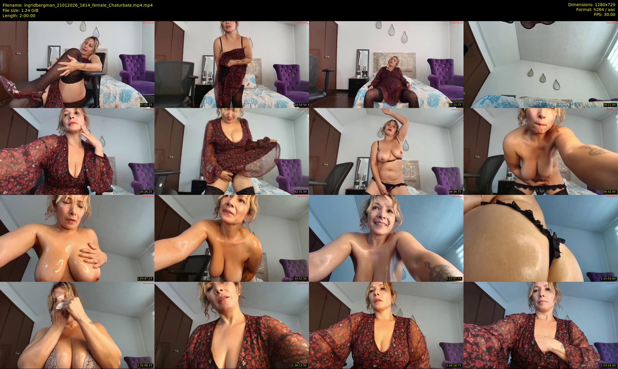 ingridbergman — 120 minute Chaturbate female cam show recording, 720p, Jan 21, 2026