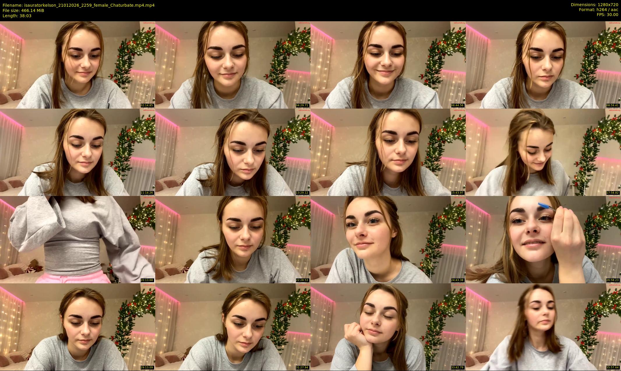 isauratorkelson — 39 minute Chaturbate female cam show recording, 720p, Jan 21, 2026