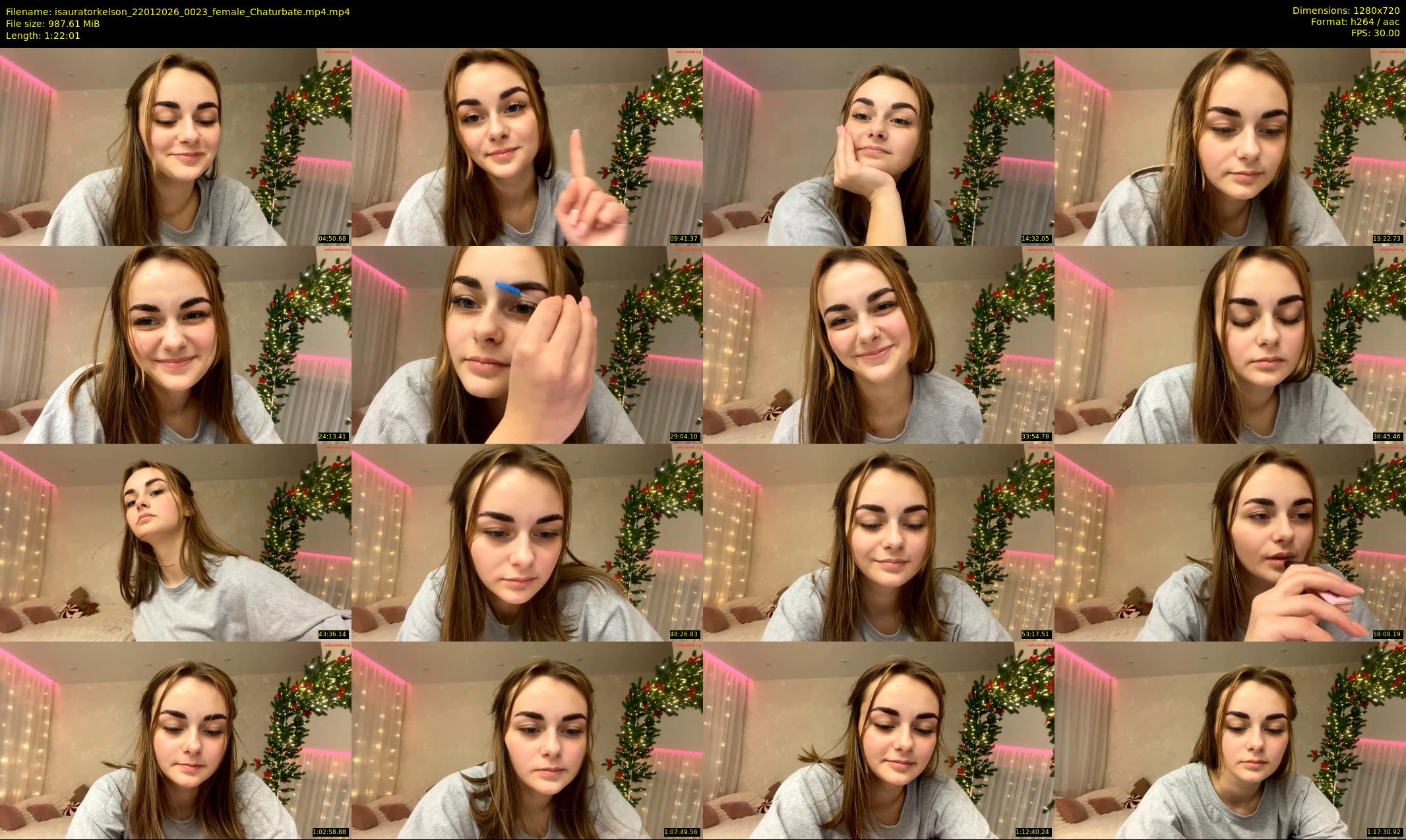 isauratorkelson — 83 minute Chaturbate female cam show recording, 720p, Jan 22, 2026