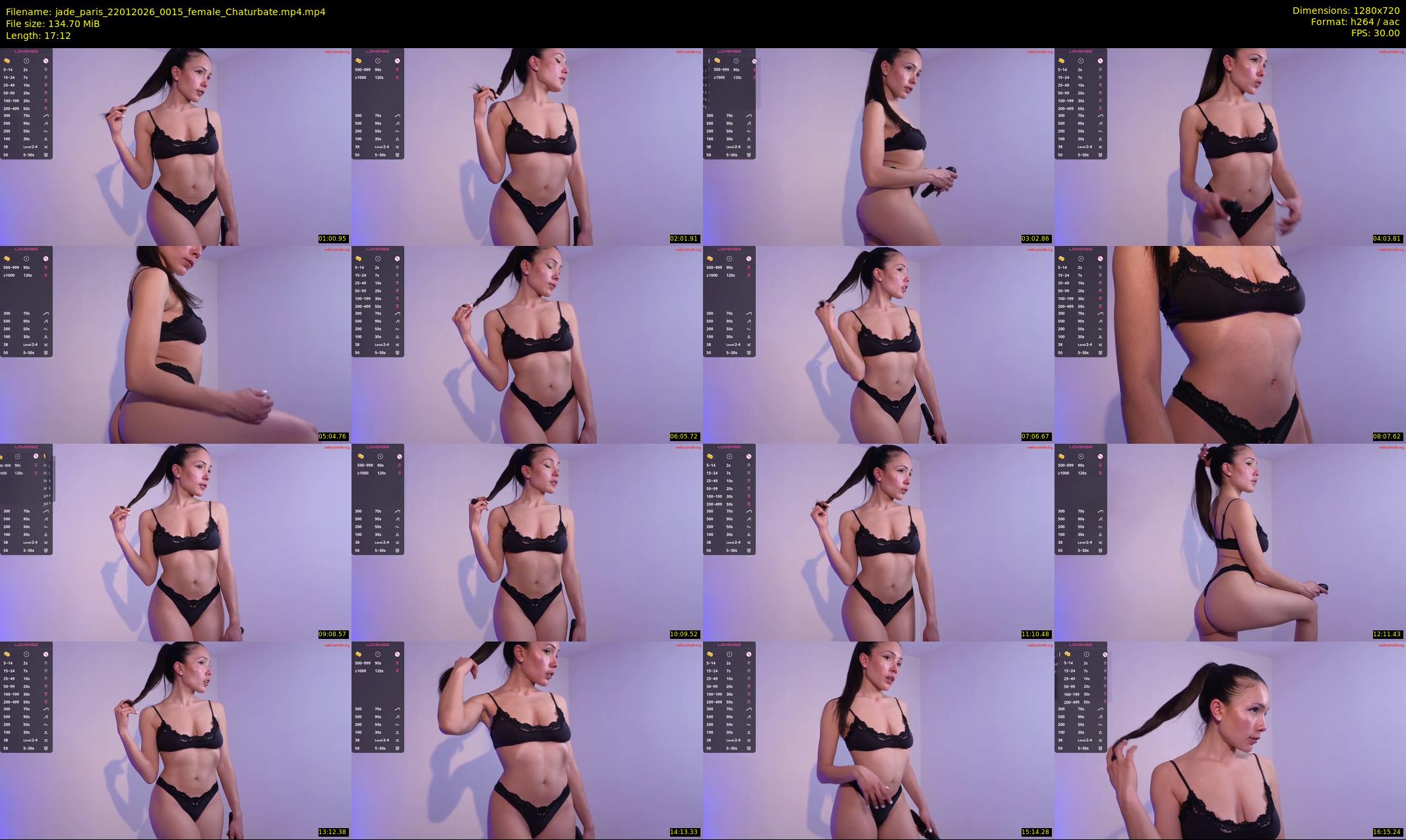 jade_paris — 18 minute Chaturbate female cam show recording, 720p, Jan 22, 2026