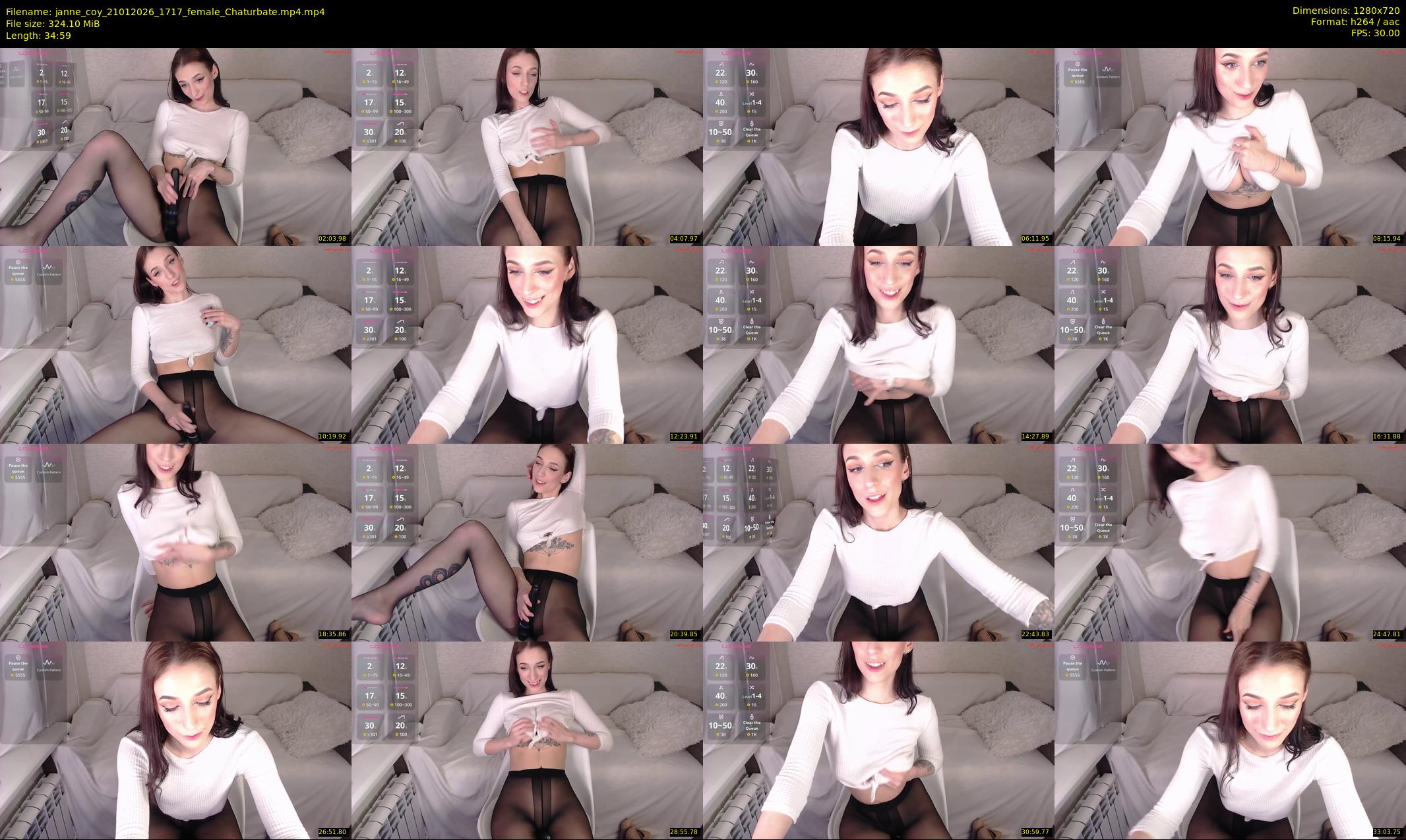 janne_coy — 35 minute Chaturbate female cam show recording, 720p, Jan 21, 2026
