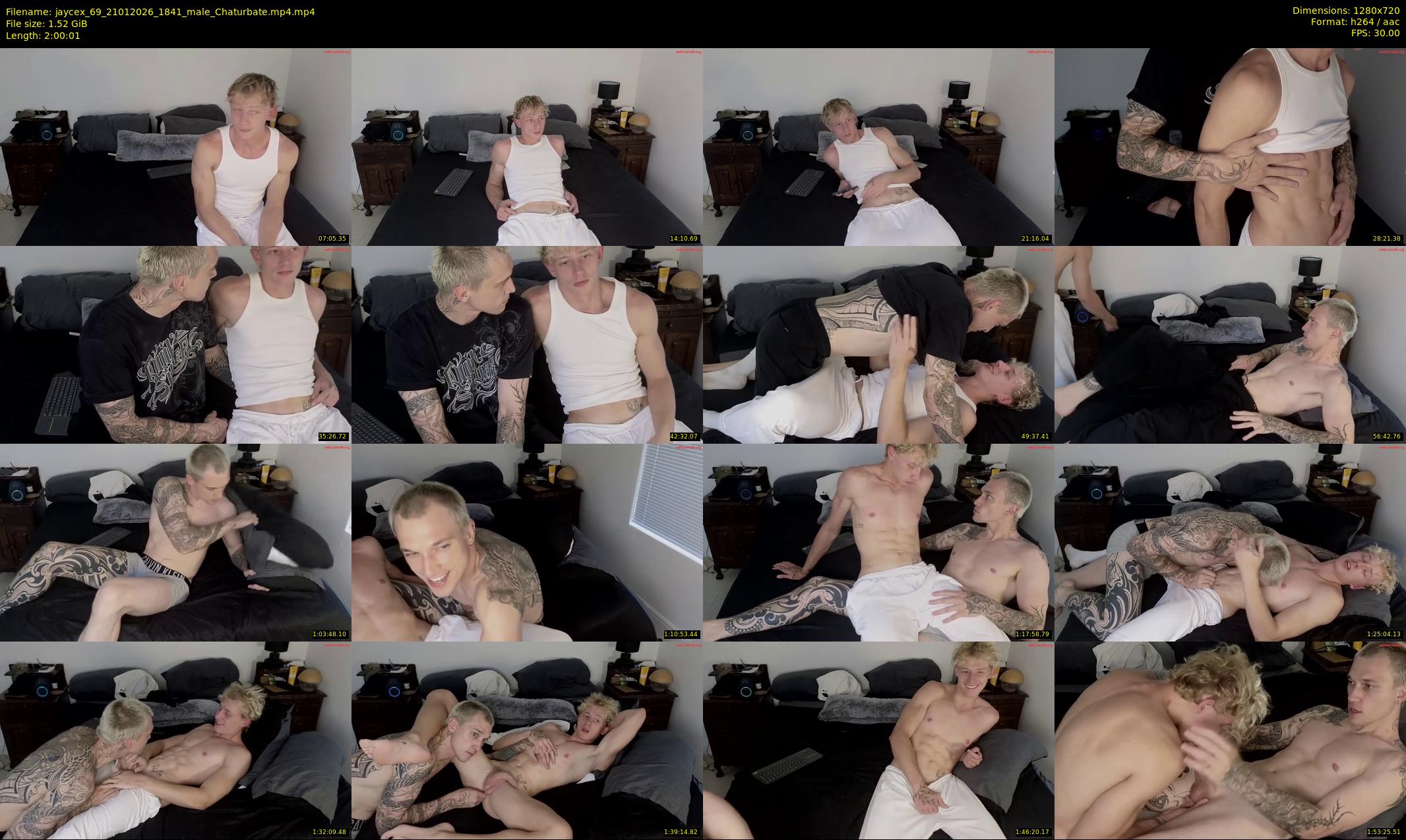 jaycex_69 — 121 minute Chaturbate male cam show recording, 720p, Jan 21, 2026