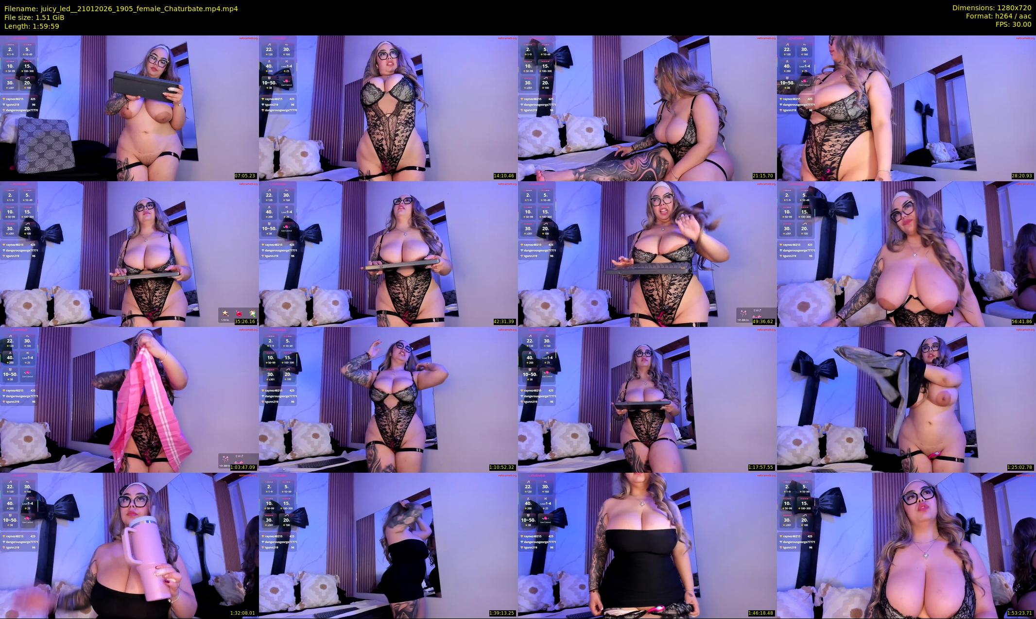 juicy_led_ — 120 minute Chaturbate female cam show recording, 720p, Jan 21, 2026
