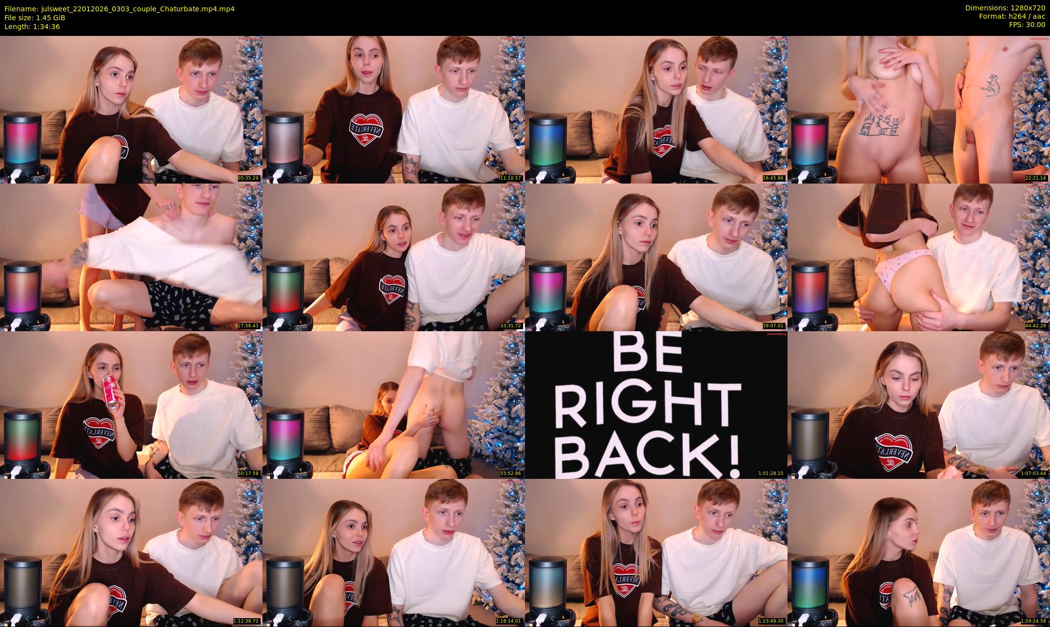 julsweet — 95 minute Chaturbate male cam show recording, 720p, Jan 22, 2026