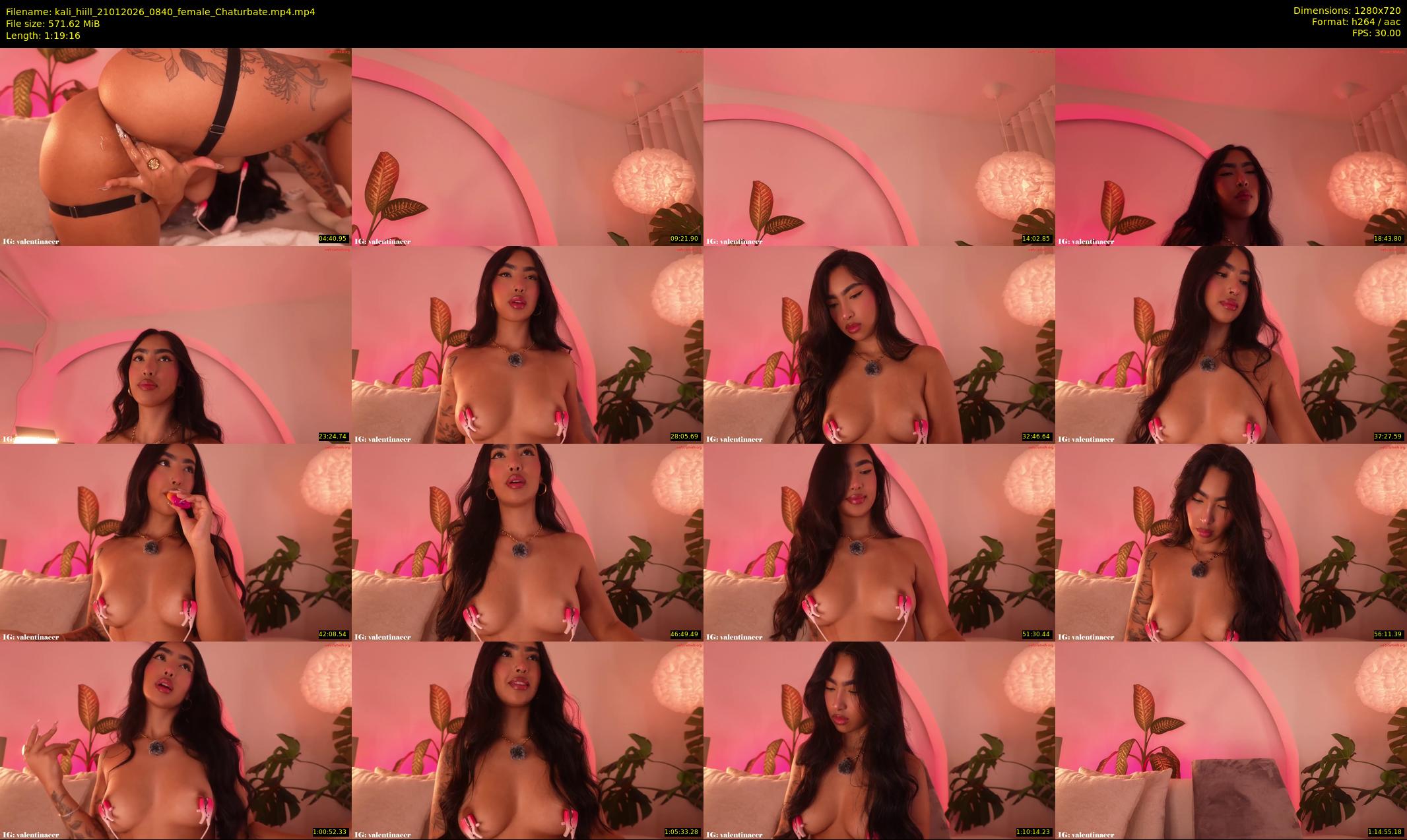 kali_hiill — 80 minute Chaturbate female cam show recording, 720p, Jan 21, 2026