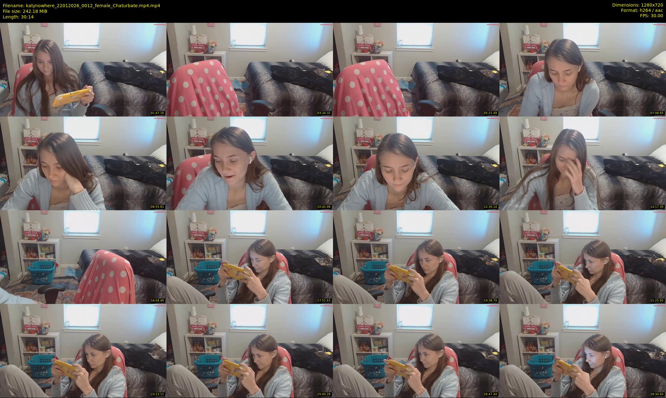katynowhere — 31 minute Chaturbate female cam show recording, 720p, Jan 22, 2026