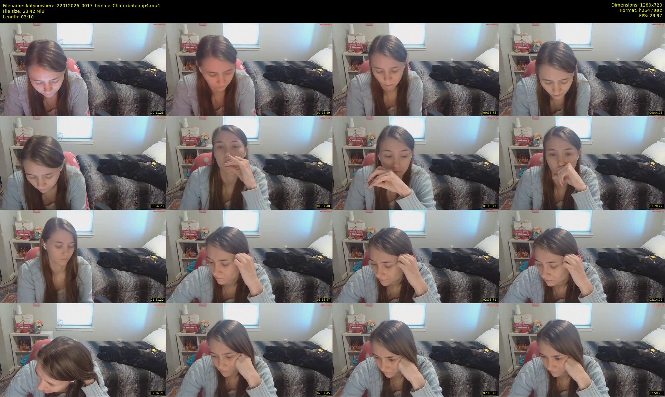 katynowhere — 4 minute Chaturbate female cam show recording, 720p, Jan 22, 2026