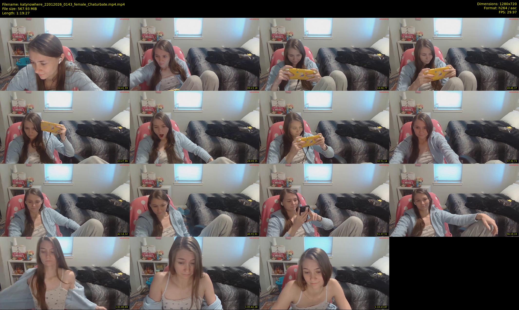 katynowhere — 80 minute Chaturbate female cam show recording, 720p, Jan 22, 2026