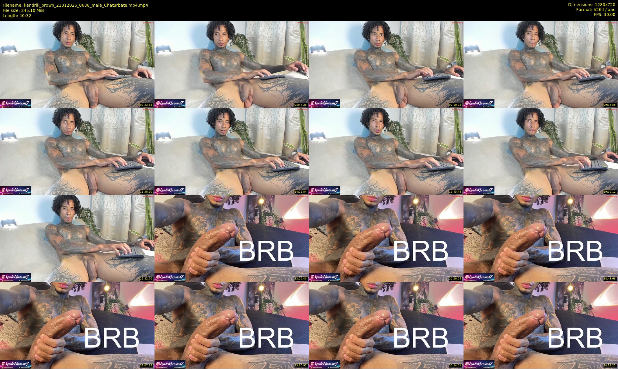 kendrik_brown — 41 minute Chaturbate male cam show recording, 720p, Jan 21, 2026