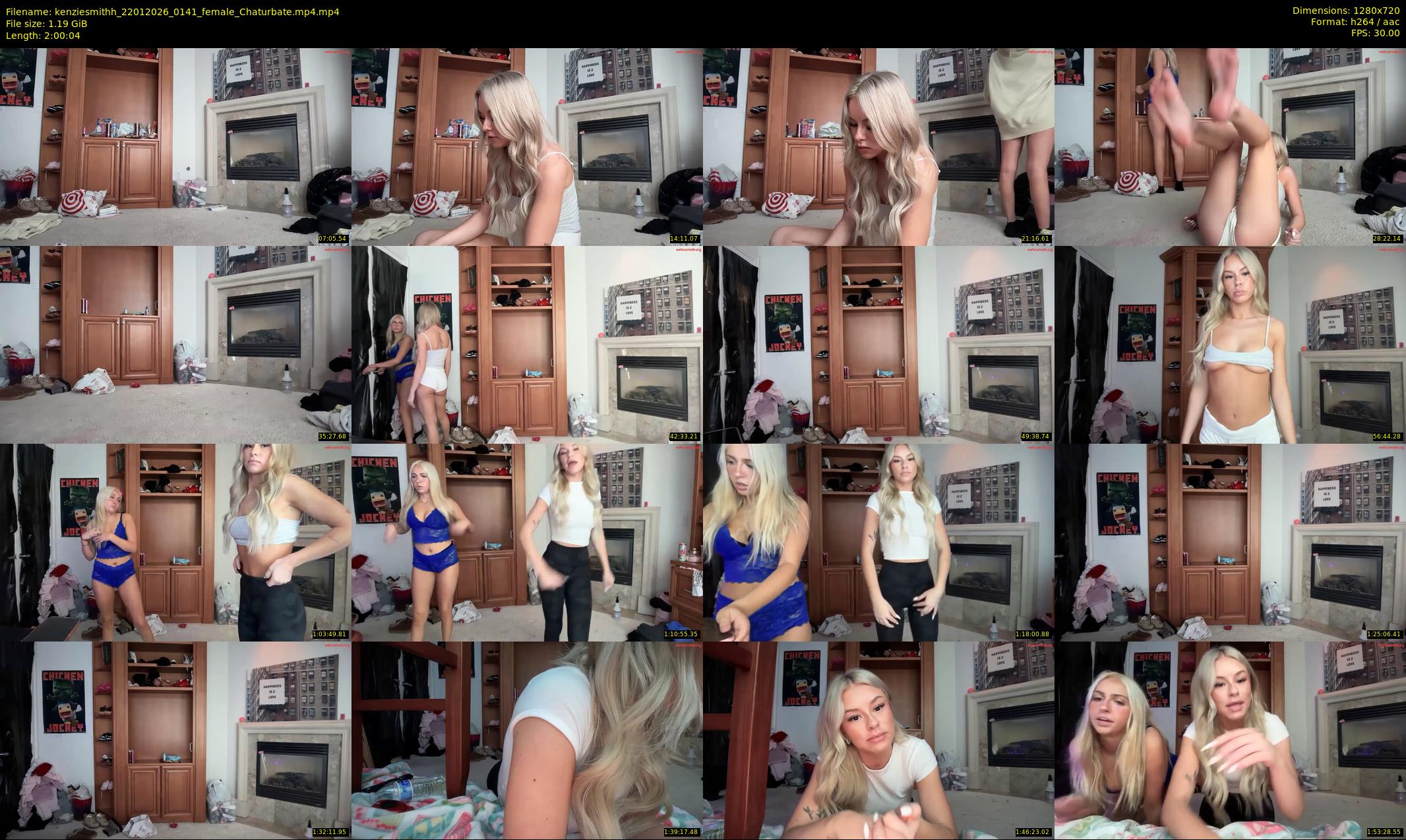 kenziesmithh — 121 minute Chaturbate female cam show recording, 720p, Jan 22, 2026