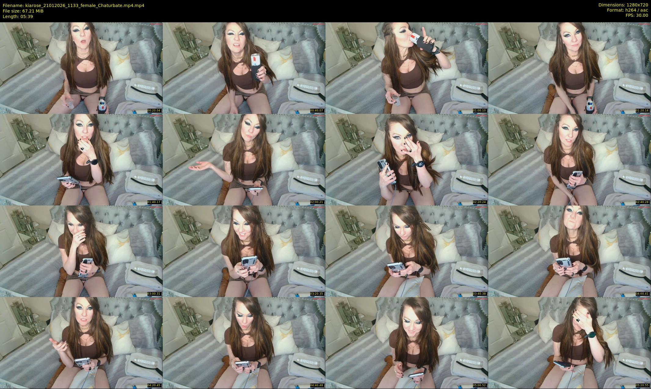 kiarose — 6 minute Chaturbate female cam show recording, 720p, Jan 21, 2026