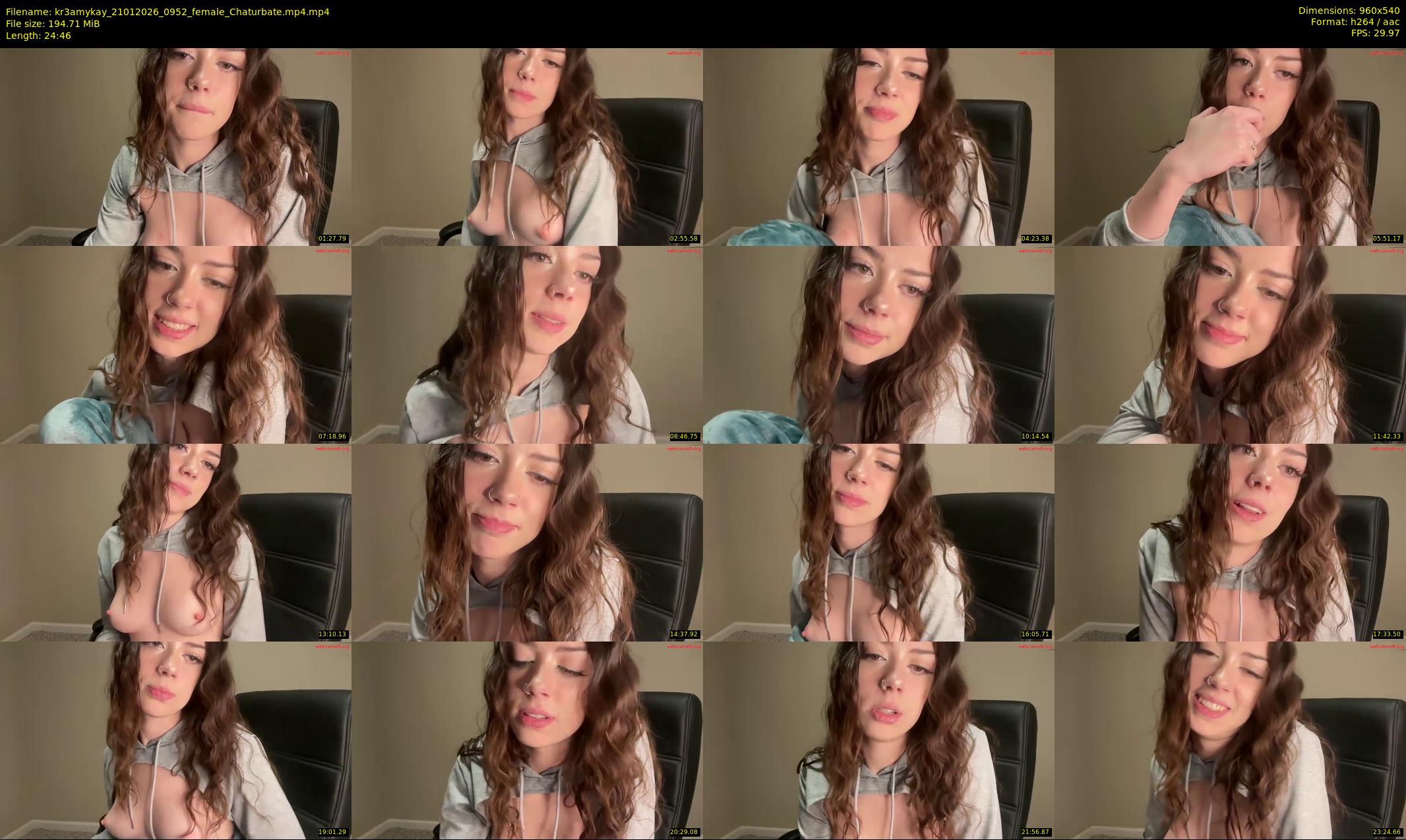 kr3amykay — 25 minute Chaturbate female cam show recording, 480p, Jan 21, 2026