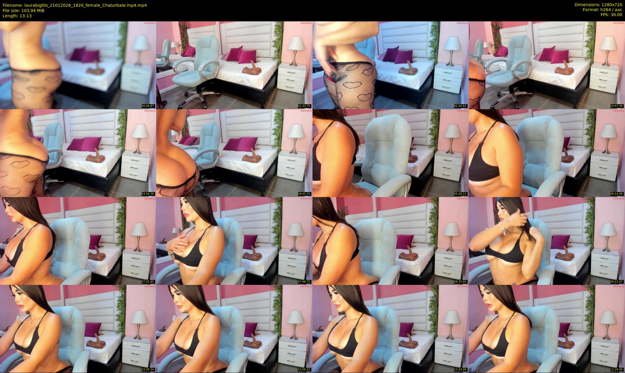 laurabigtits — 14 minute Chaturbate female cam show recording, 720p, Jan 21, 2026