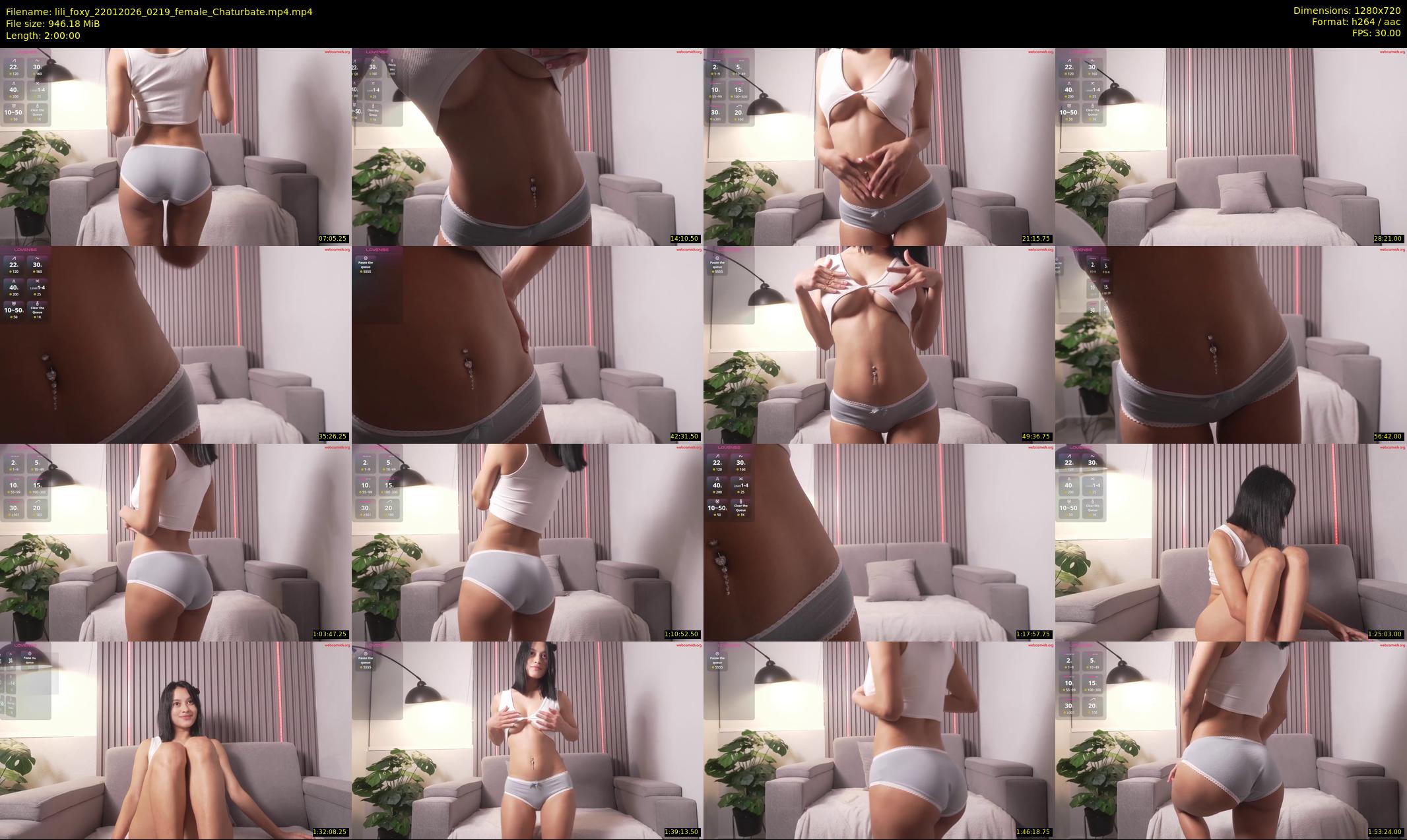 lili_foxy — 120 minute Chaturbate female cam show recording, 720p, Jan 22, 2026