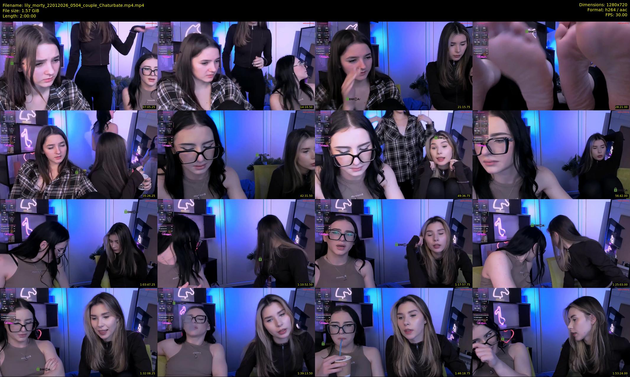 lily_morty — 120 minute Chaturbate couple cam show recording, 720p, Jan 22, 2026