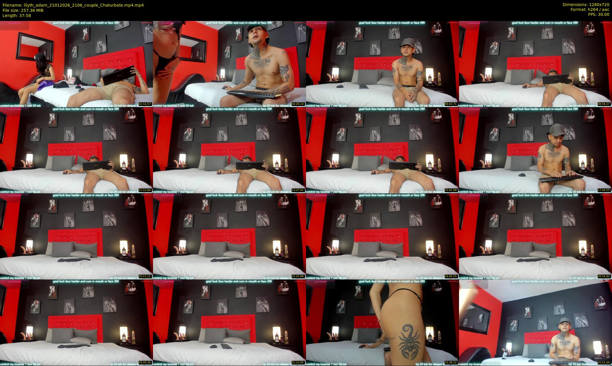 lilyth_adam — 38 minute Chaturbate couple cam show recording, 720p, Jan 21, 2026