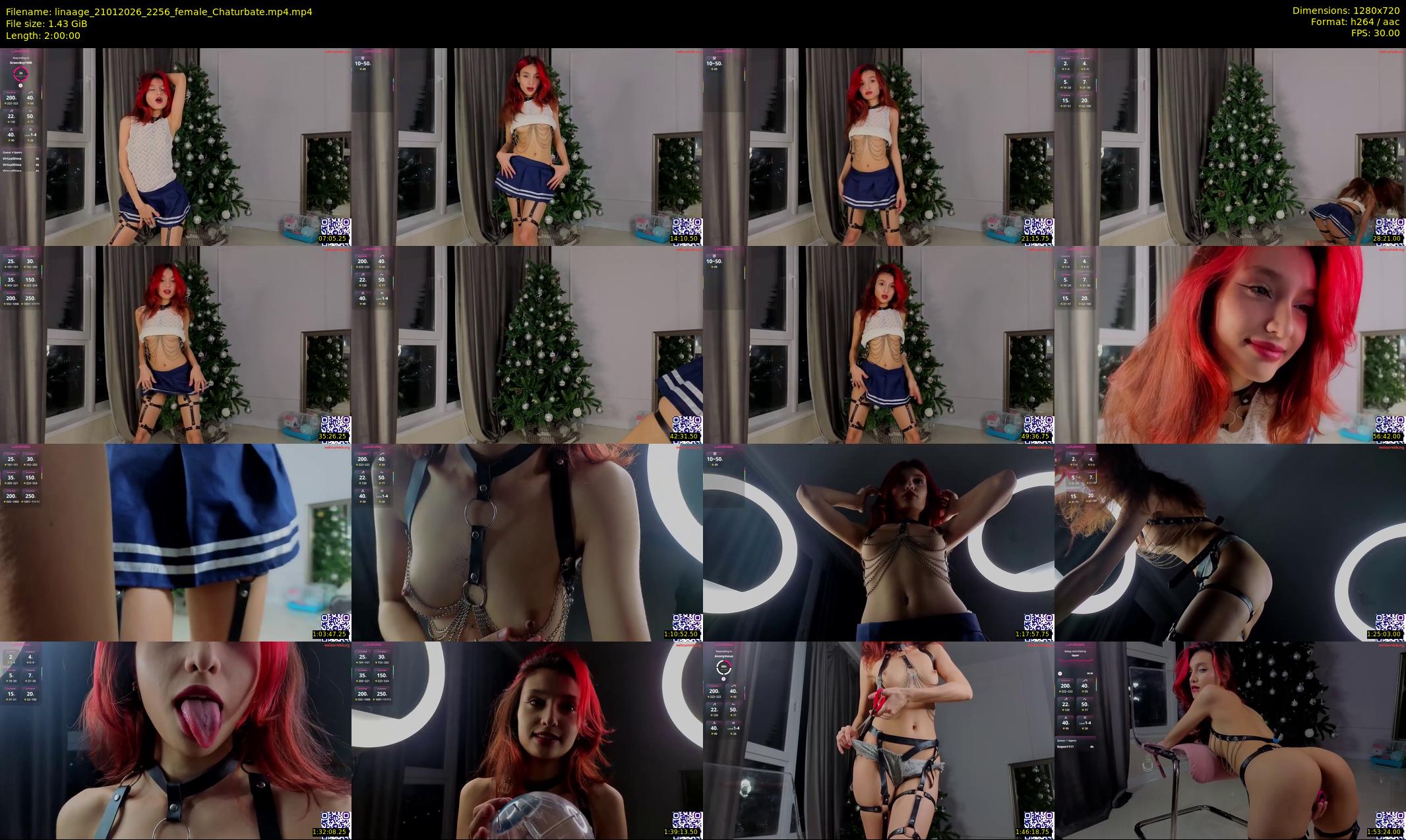linaage — 120 minute Chaturbate female cam show recording, 720p, Jan 21, 2026