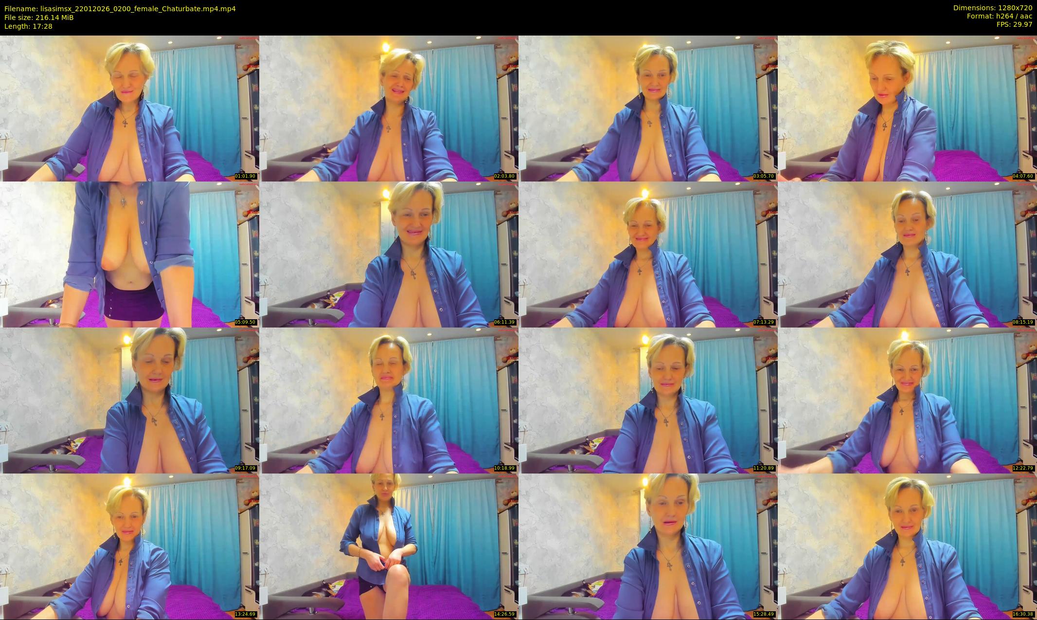 lisasimsx — 18 minute Chaturbate female cam show recording, 720p, Jan 22, 2026