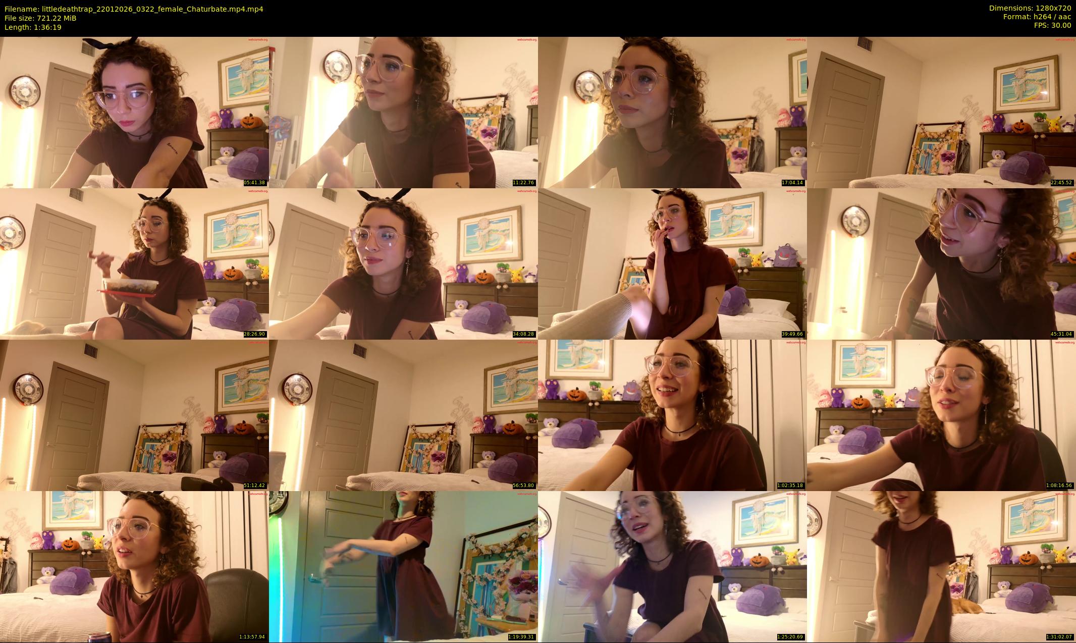 littledeathtrap — 97 minute Chaturbate female cam show recording, 720p, Jan 22, 2026