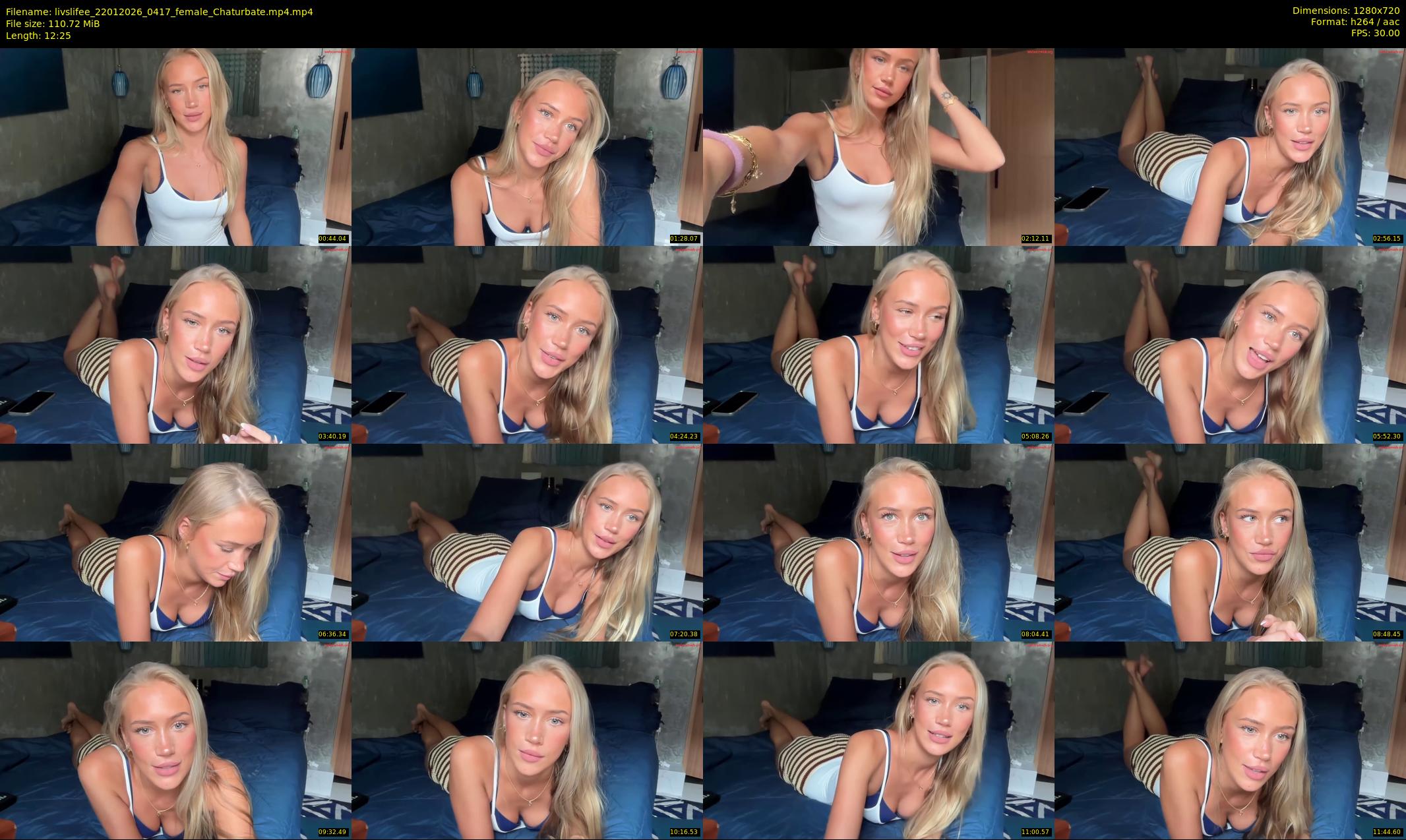 livslifee — 13 minute Chaturbate female cam show recording, 720p, Jan 22, 2026