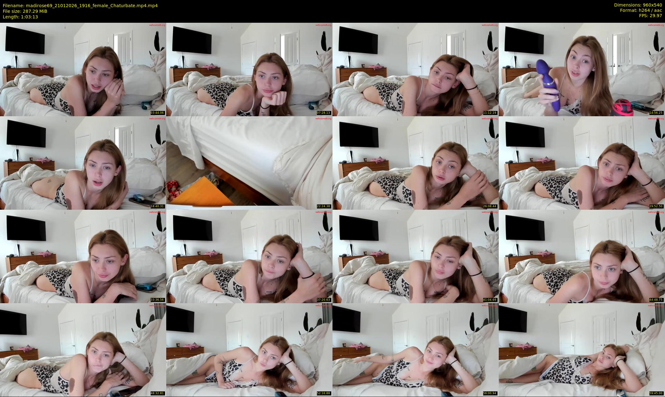 madirose69 — 64 minute Chaturbate female cam show recording, 480p, Jan 21, 2026