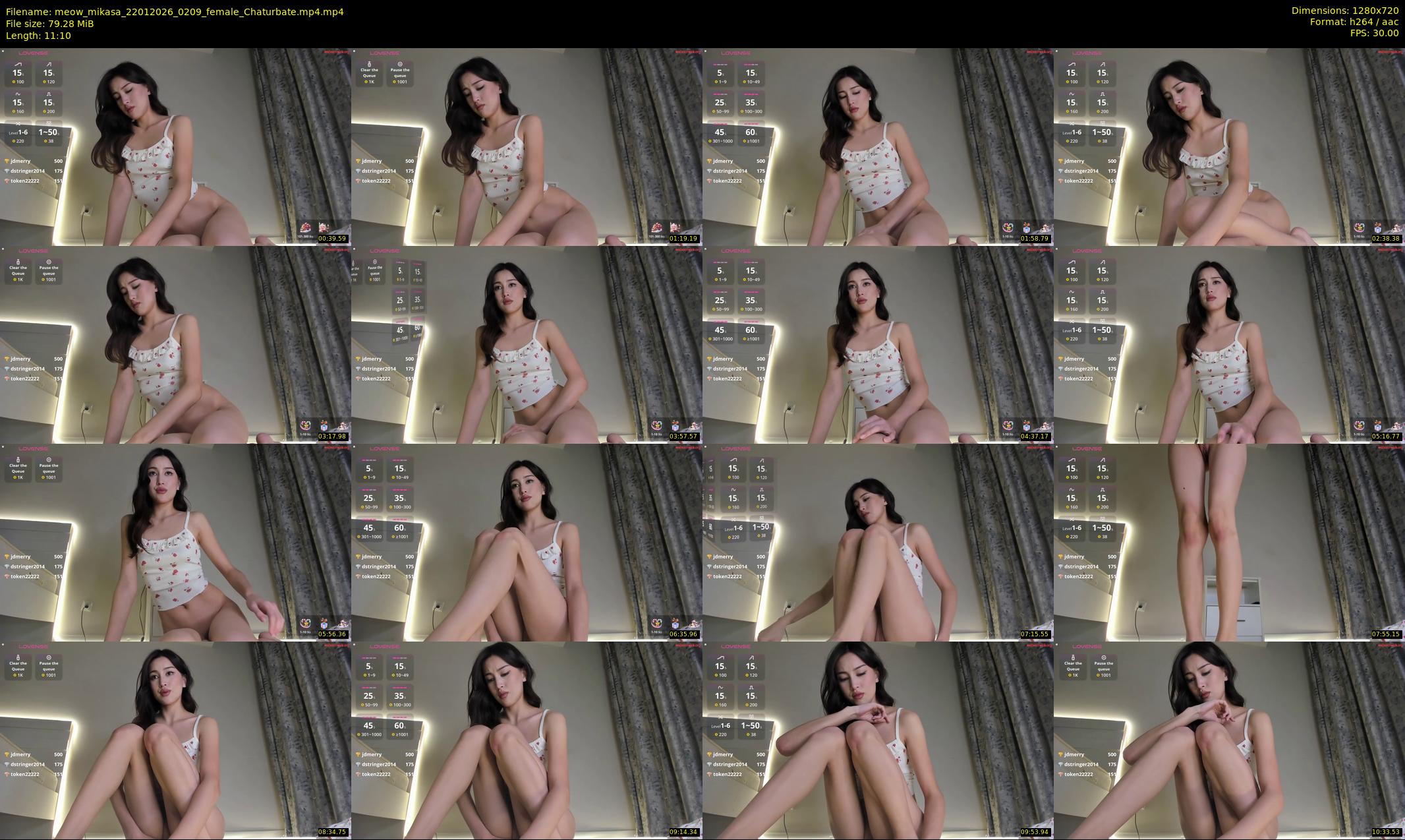 meow_mikasa — 12 minute Chaturbate female cam show recording, 720p, Jan 22, 2026