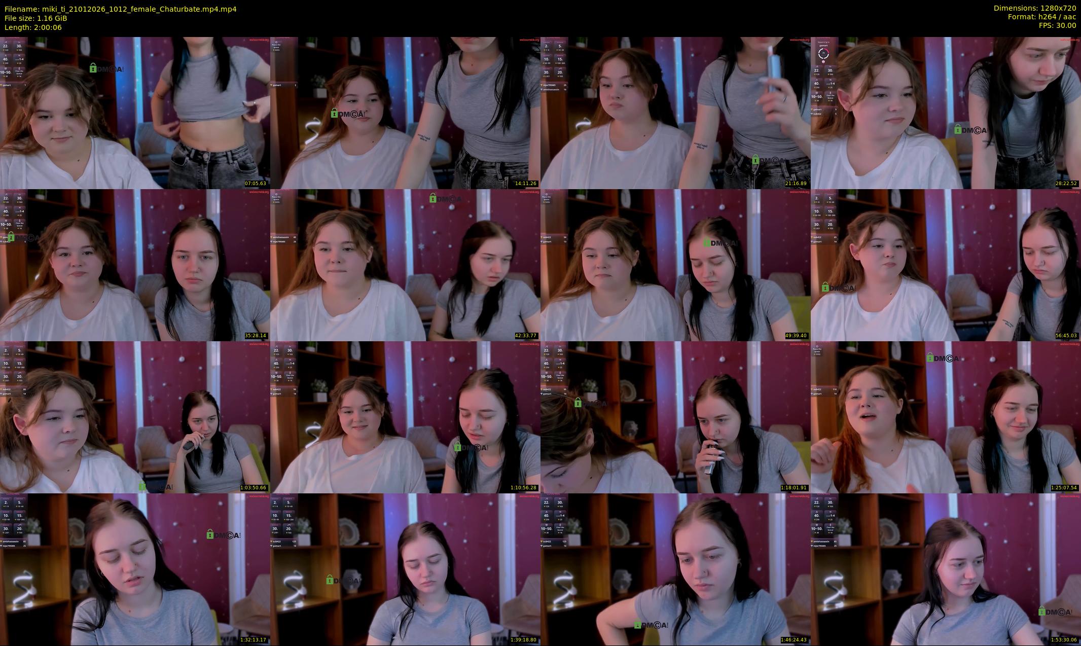 miki_ti — 121 minute Chaturbate female cam show recording, 720p, Jan 21, 2026