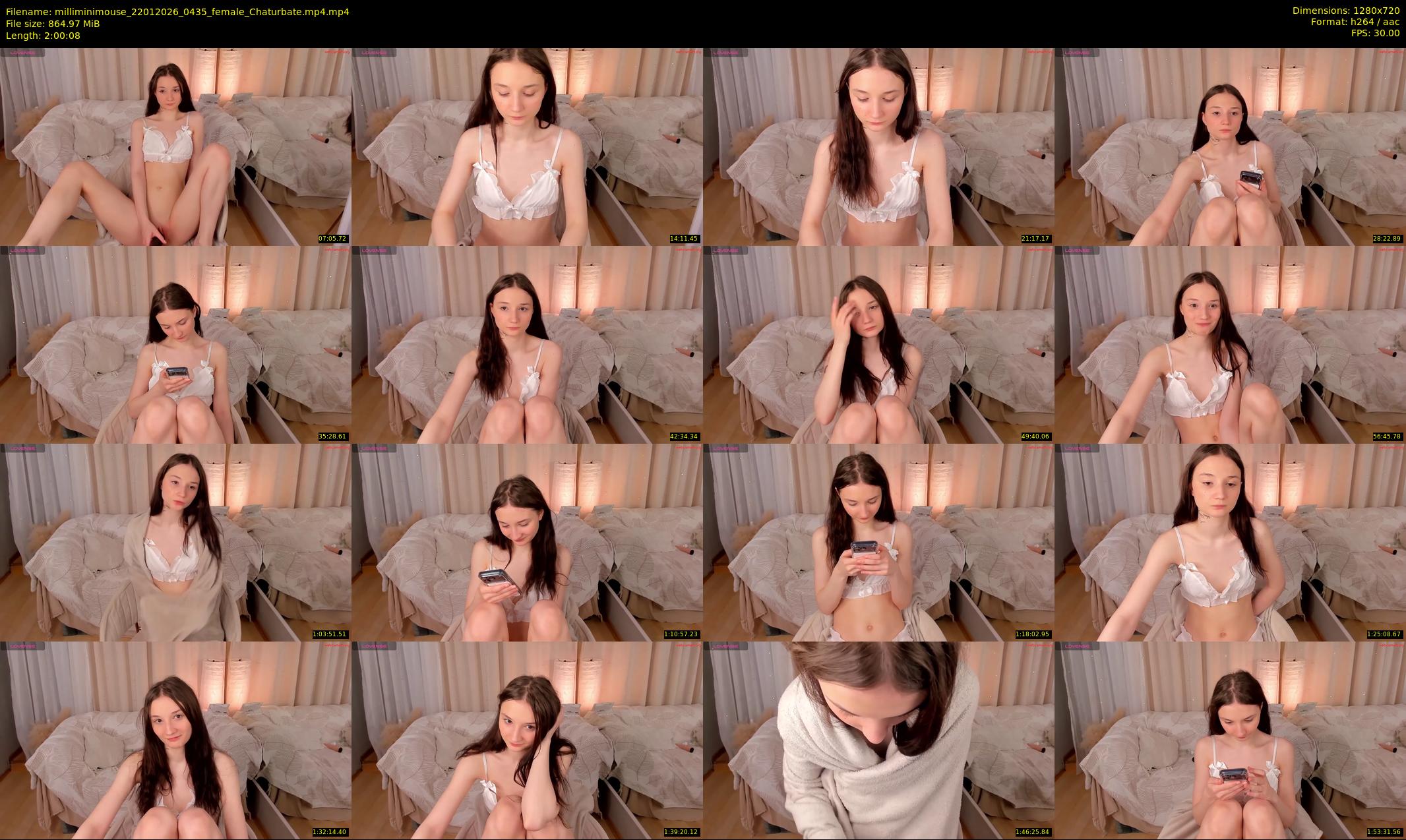 milliminimouse — 121 minute Chaturbate female cam show recording, 720p, Jan 22, 2026