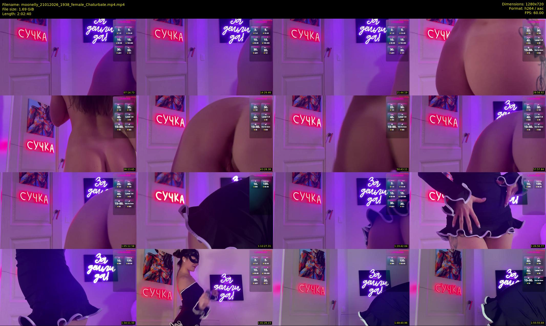 moonelly — 123 minute Chaturbate female cam show recording, 720p, Jan 21, 2026