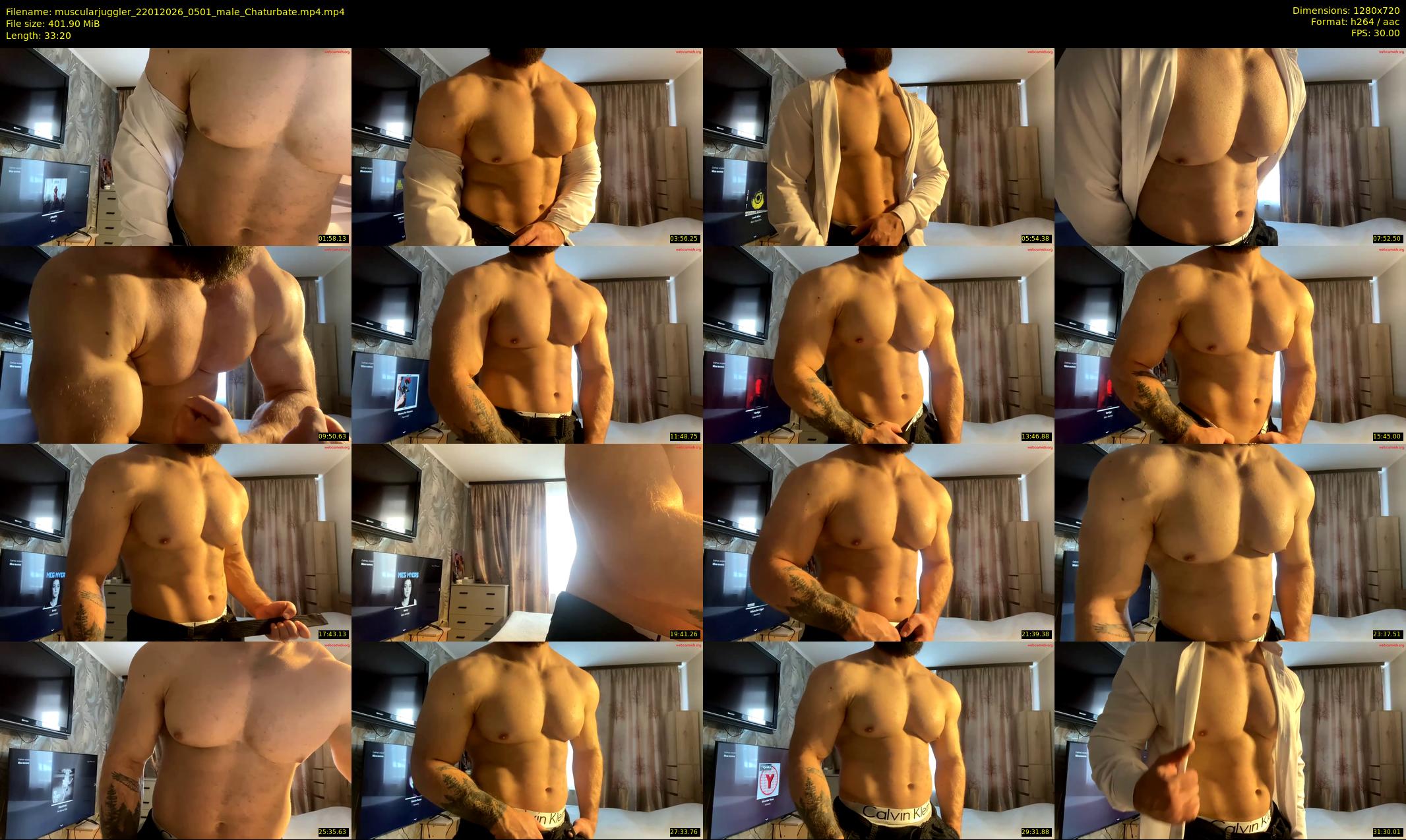 muscularjuggler — 34 minute Chaturbate male cam show recording, 720p, Jan 22, 2026