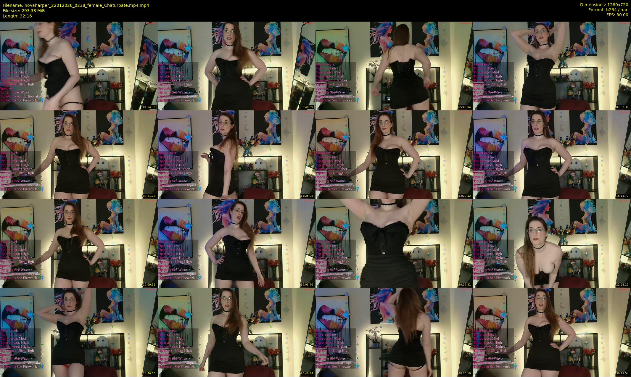 novaharper — 33 minute Chaturbate female cam show recording, 720p, Jan 22, 2026