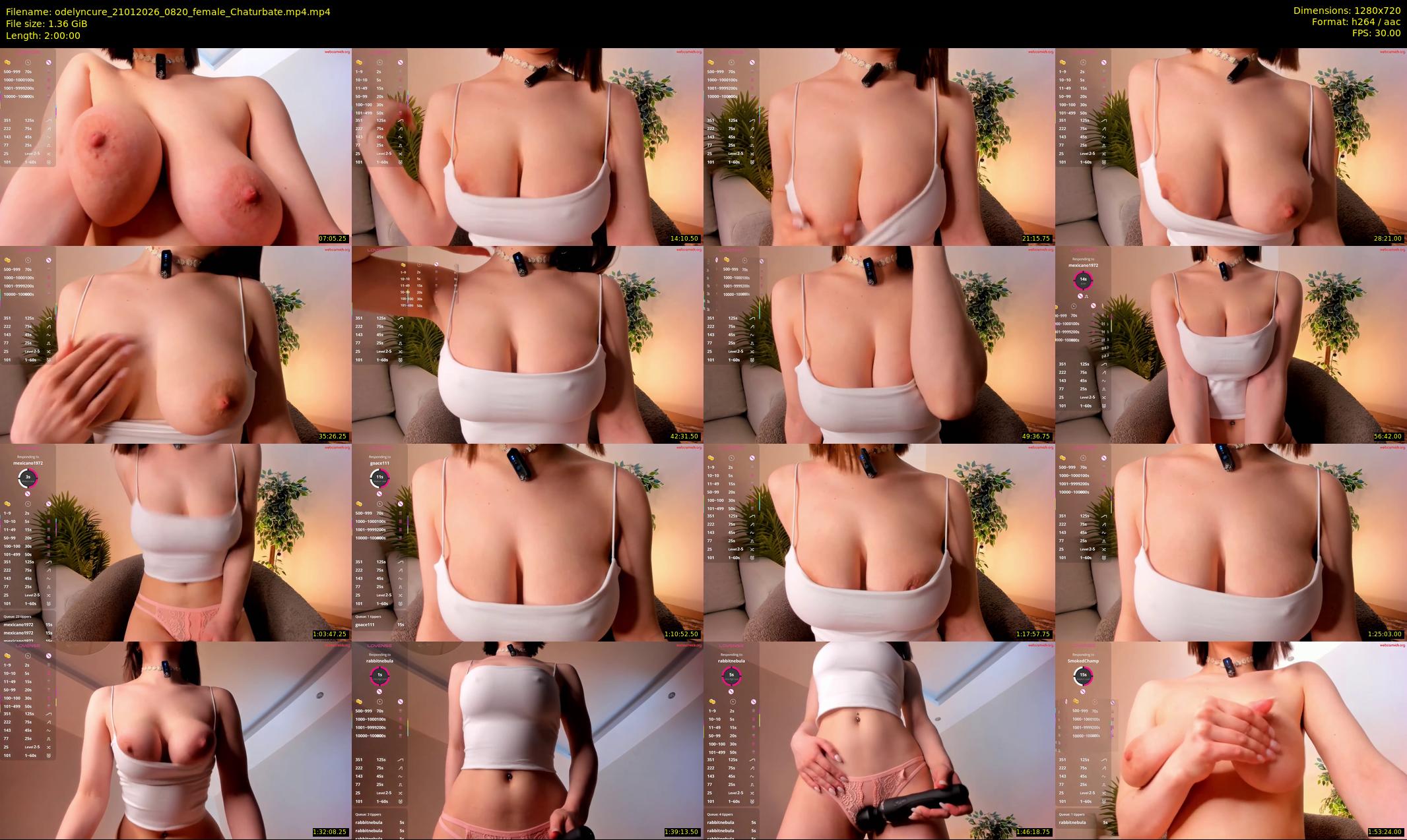 odelyncure — 120 minute Chaturbate female cam show recording, 720p, Jan 21, 2026