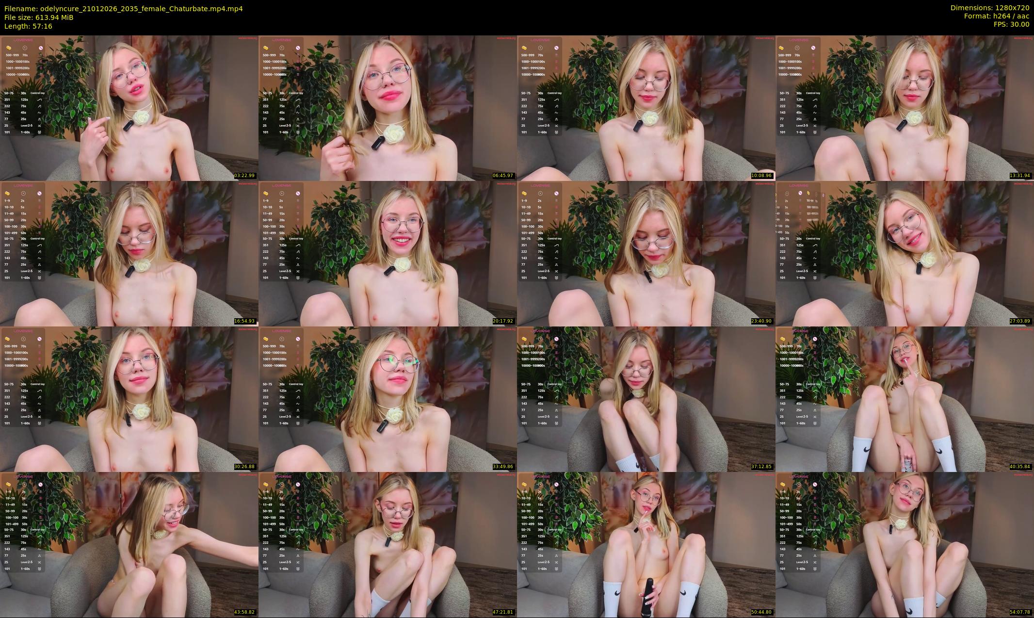 odelyncure — 58 minute Chaturbate female cam show recording, 720p, Jan 21, 2026