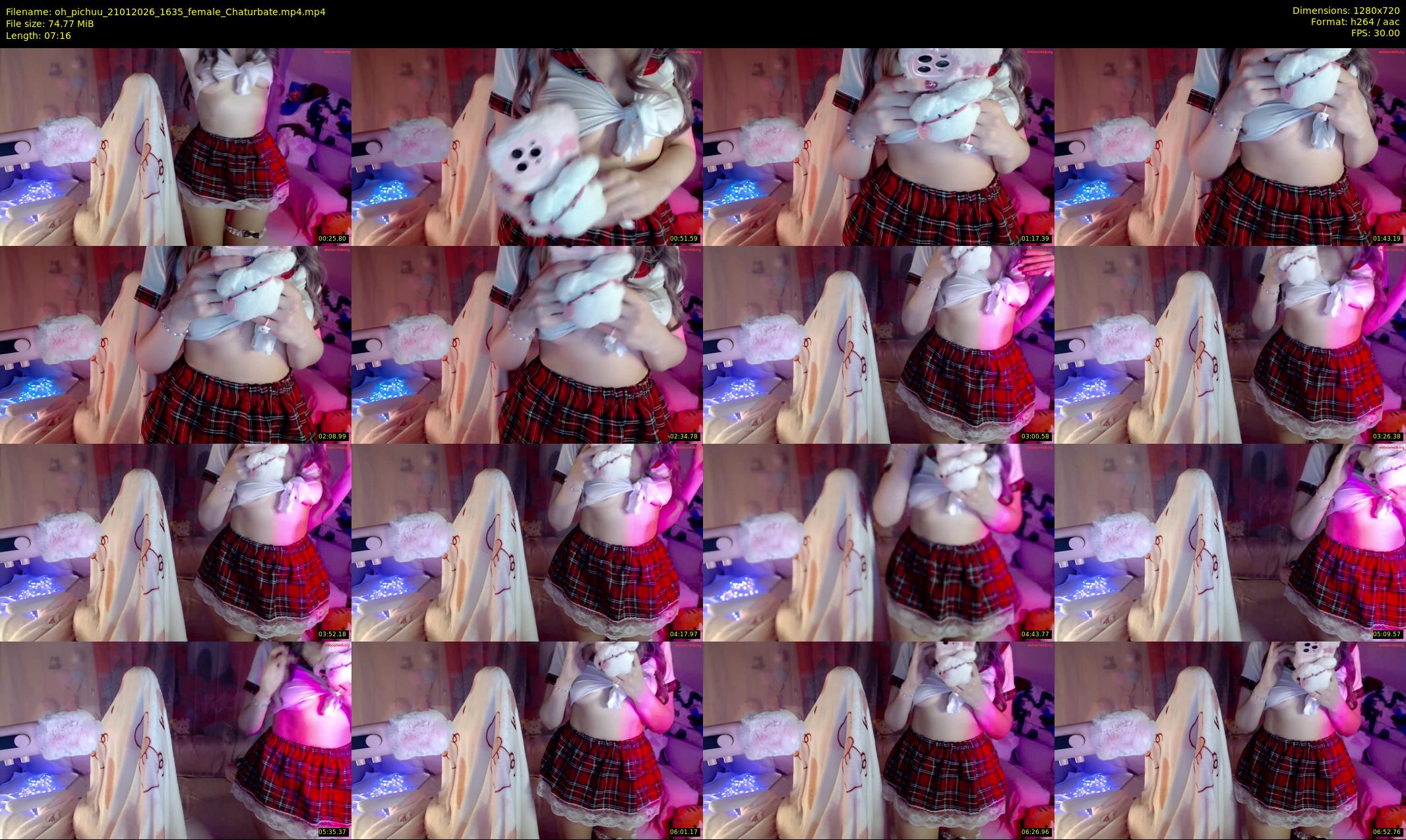 oh_pichuu — 8 minute Chaturbate female cam show recording, 720p, Jan 21, 2026