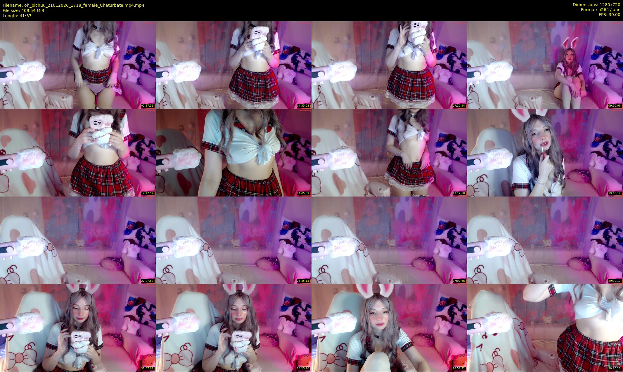 oh_pichuu — 42 minute Chaturbate female cam show recording, 720p, Jan 21, 2026